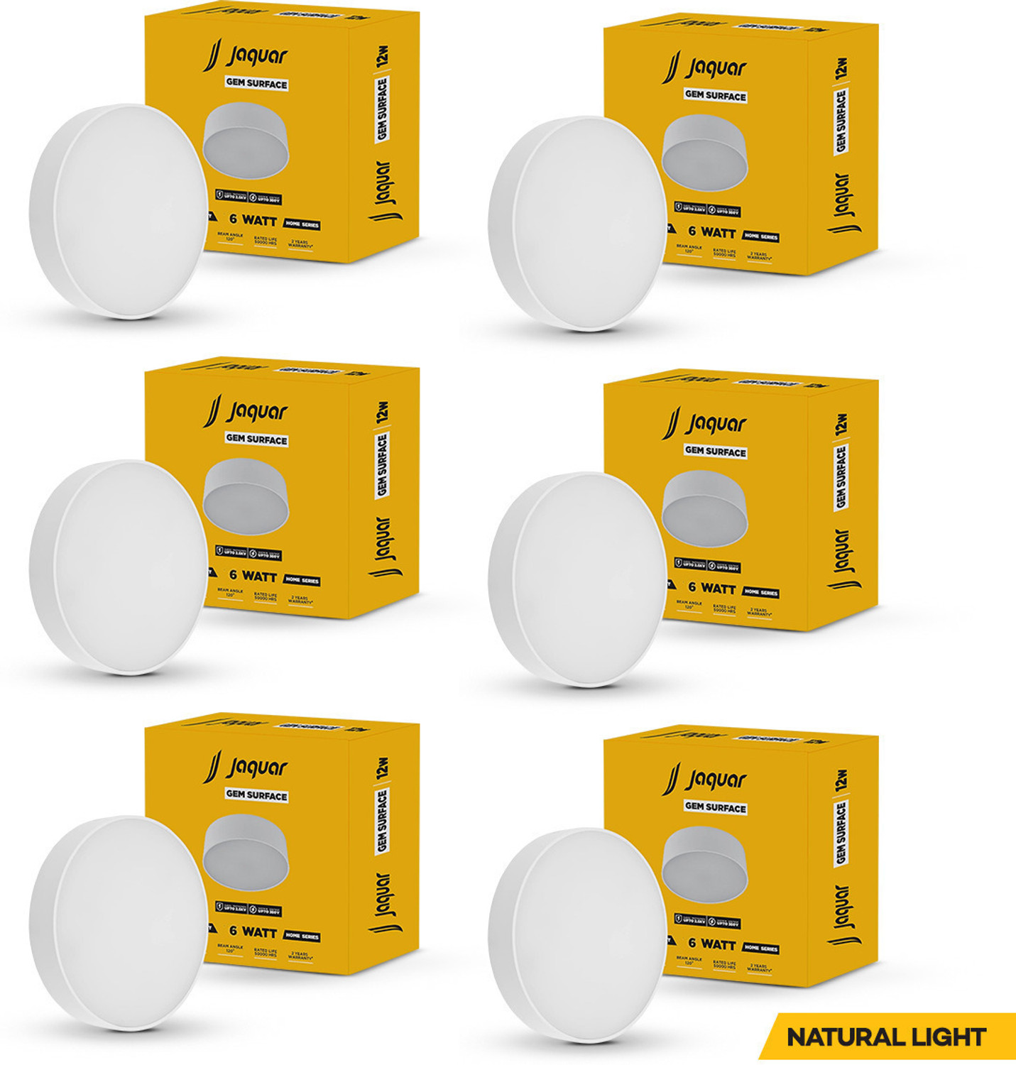 Image of MURPHY Crest 7W 3-in-1 Round LED Conceal Panel Light |Cool /Warm /Natural White Pack of Ceiling Light Ceiling Lamp (Multicolor)