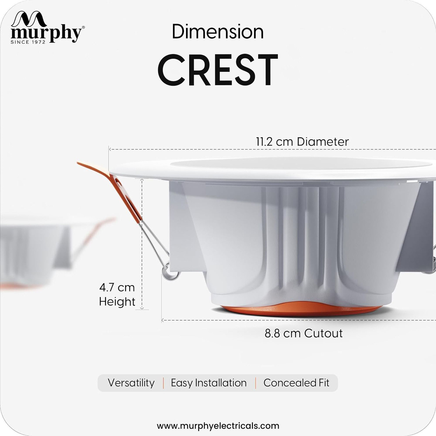 Image of MURPHY Crest 7W 3-in-1 Round LED Conceal Panel Light |Cool /Warm /Natural White Pack of Ceiling Light Ceiling Lamp (Multicolor)