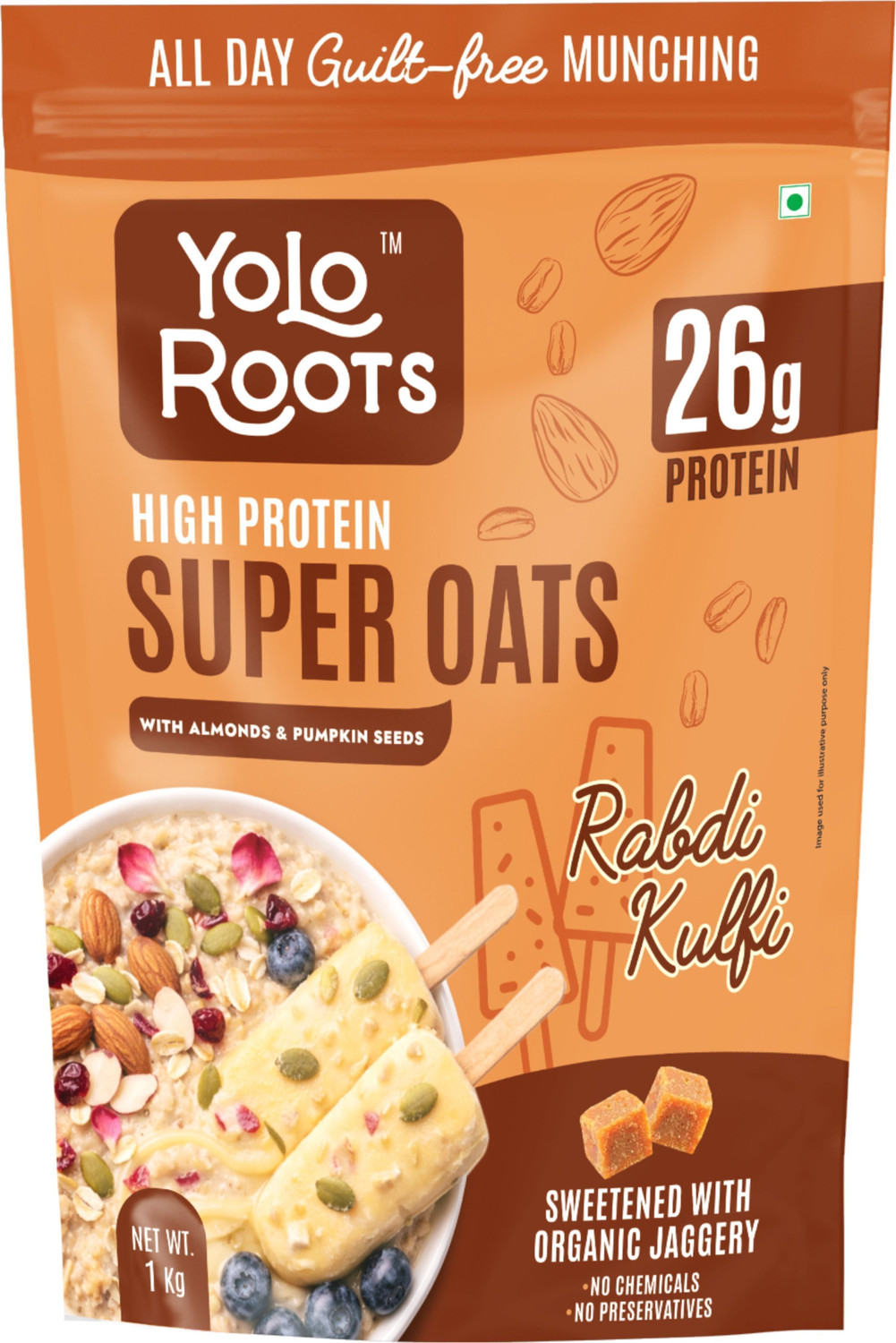Image of Unifit Delicious Jaggery Rolled Oats with High Fiber Protein Rich Wholegrain | Plastic Bottle (1 kg)