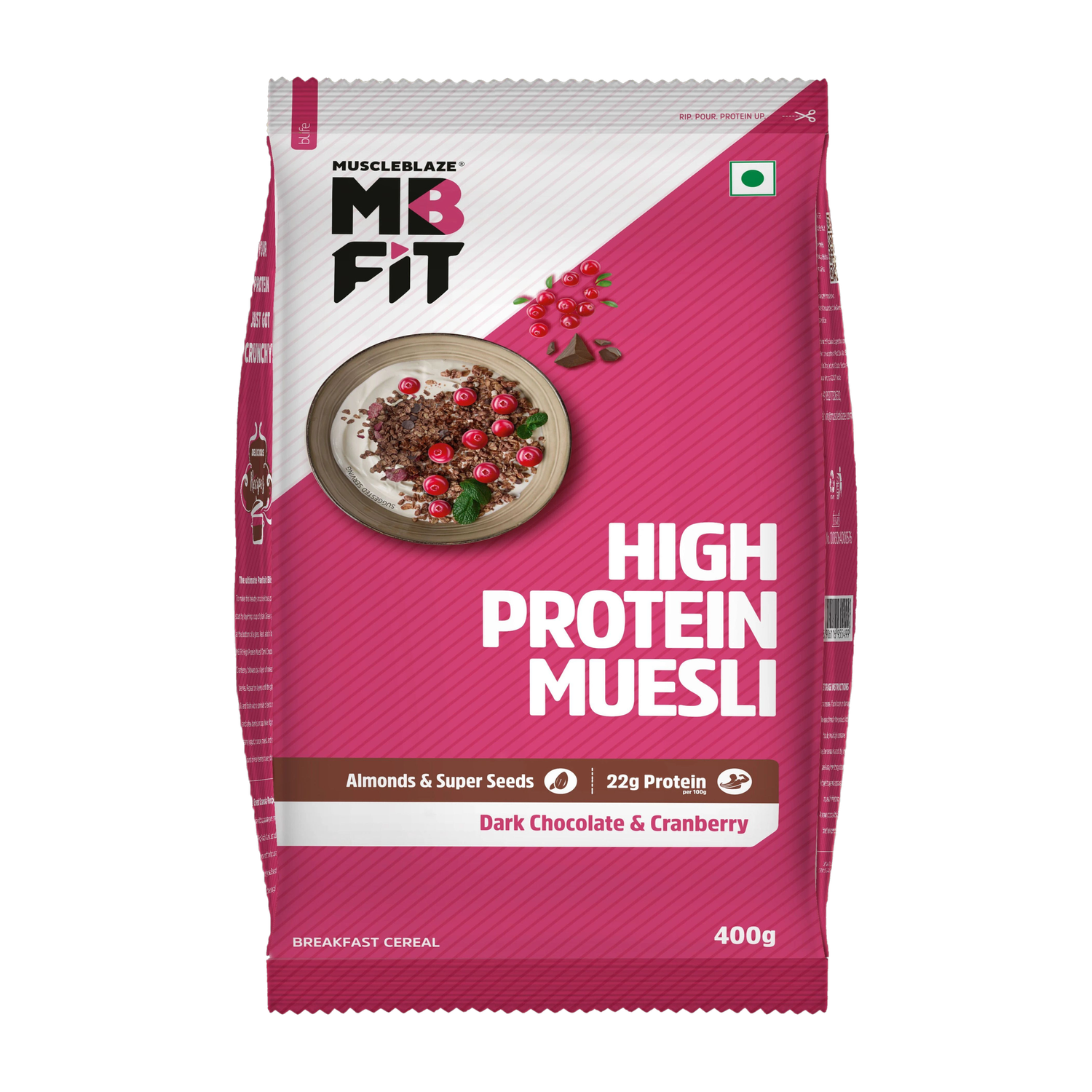 MUSCLEBLAZE High Protein Muesli 19.63g - Image 1