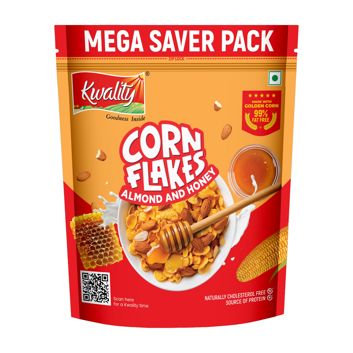 Image of True Elements Corn Flakes Pro Millet Crunch Pouch (500 g)