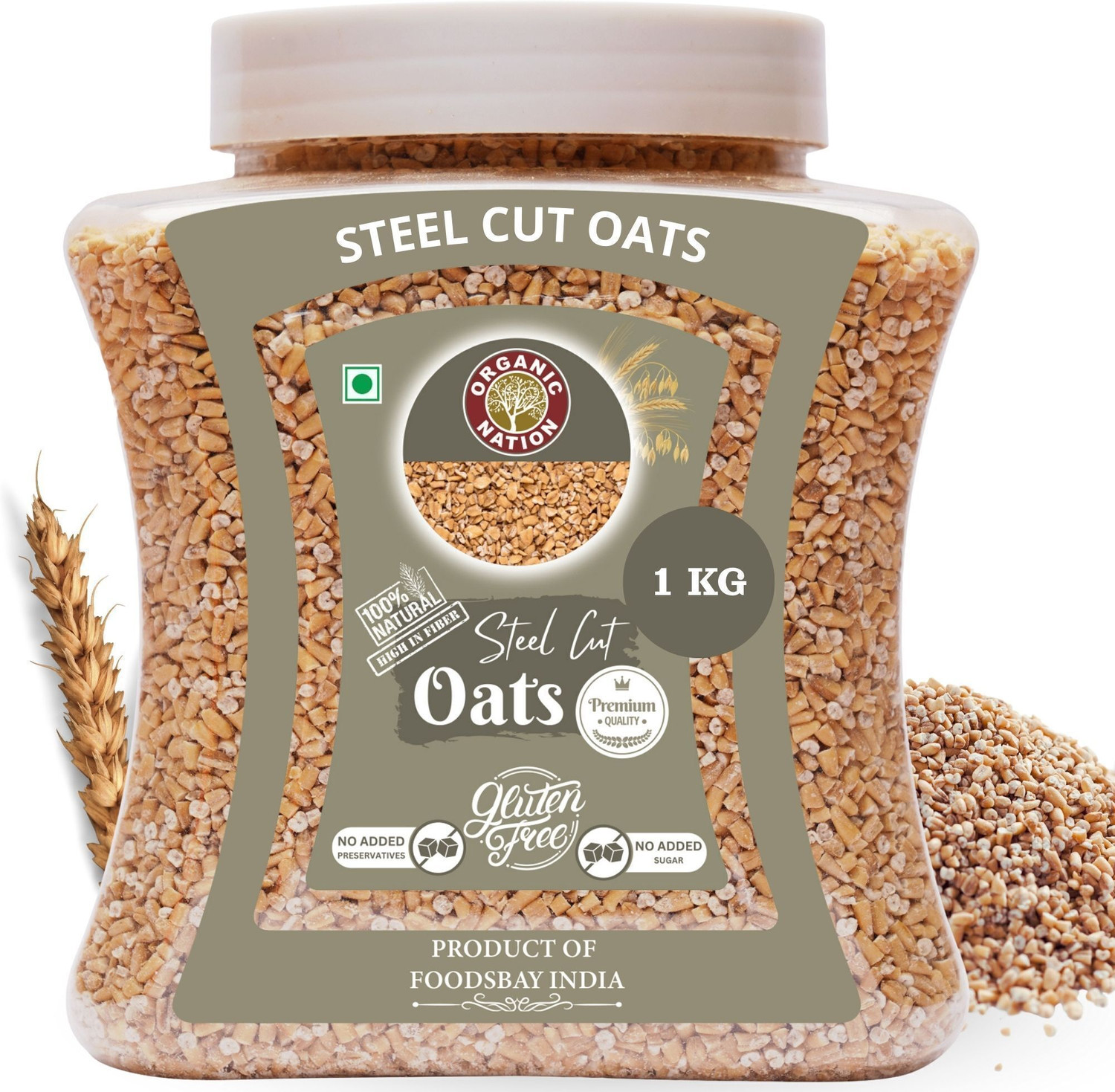 Image of Unifit Delicious Jaggery Rolled Oats with High Fiber Protein Rich Wholegrain | Plastic Bottle (1 kg)