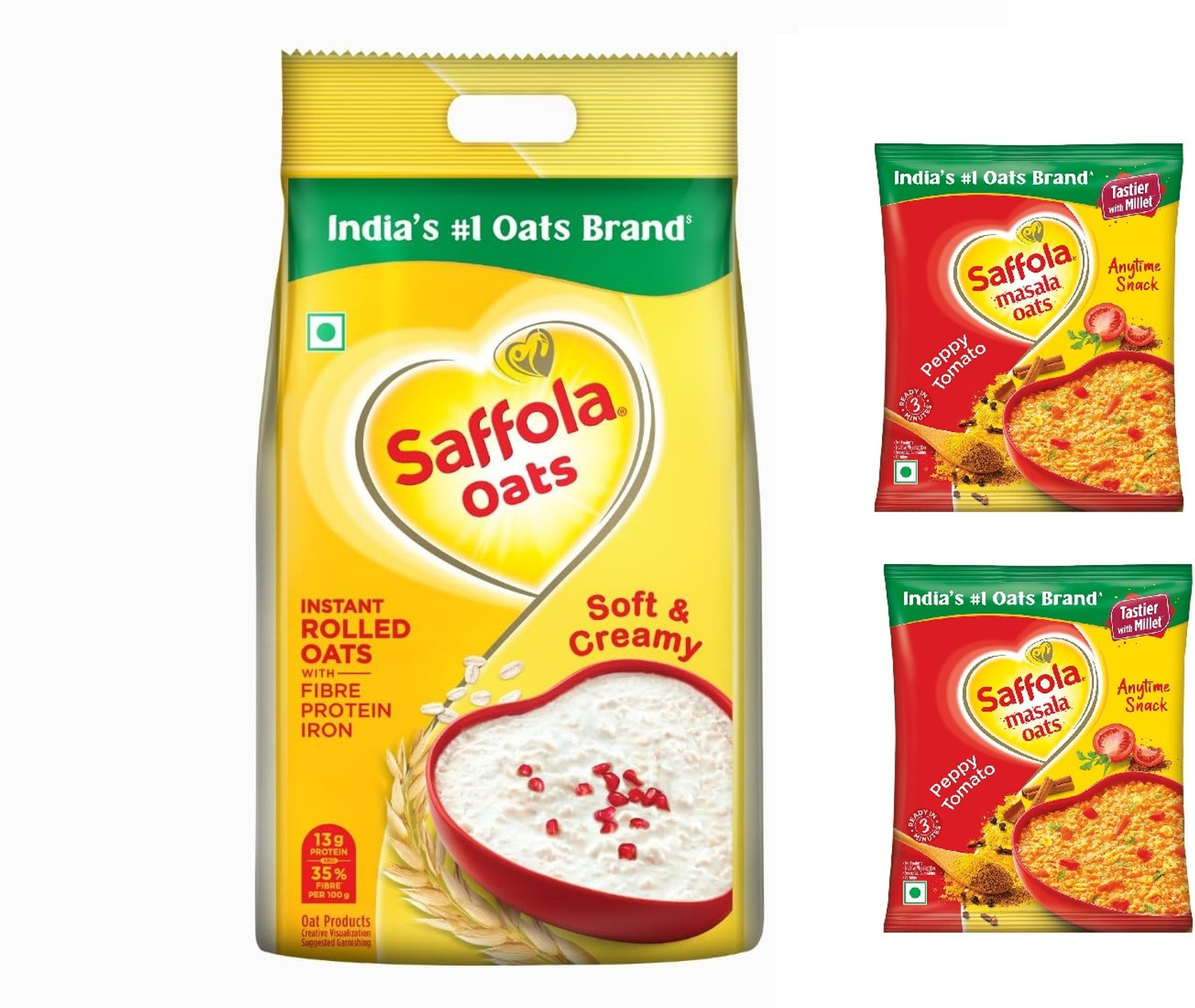 Image of Quaker Rolled Oats Nutritious Breakfast Cereals- 1 kg Pouch (1 kg)