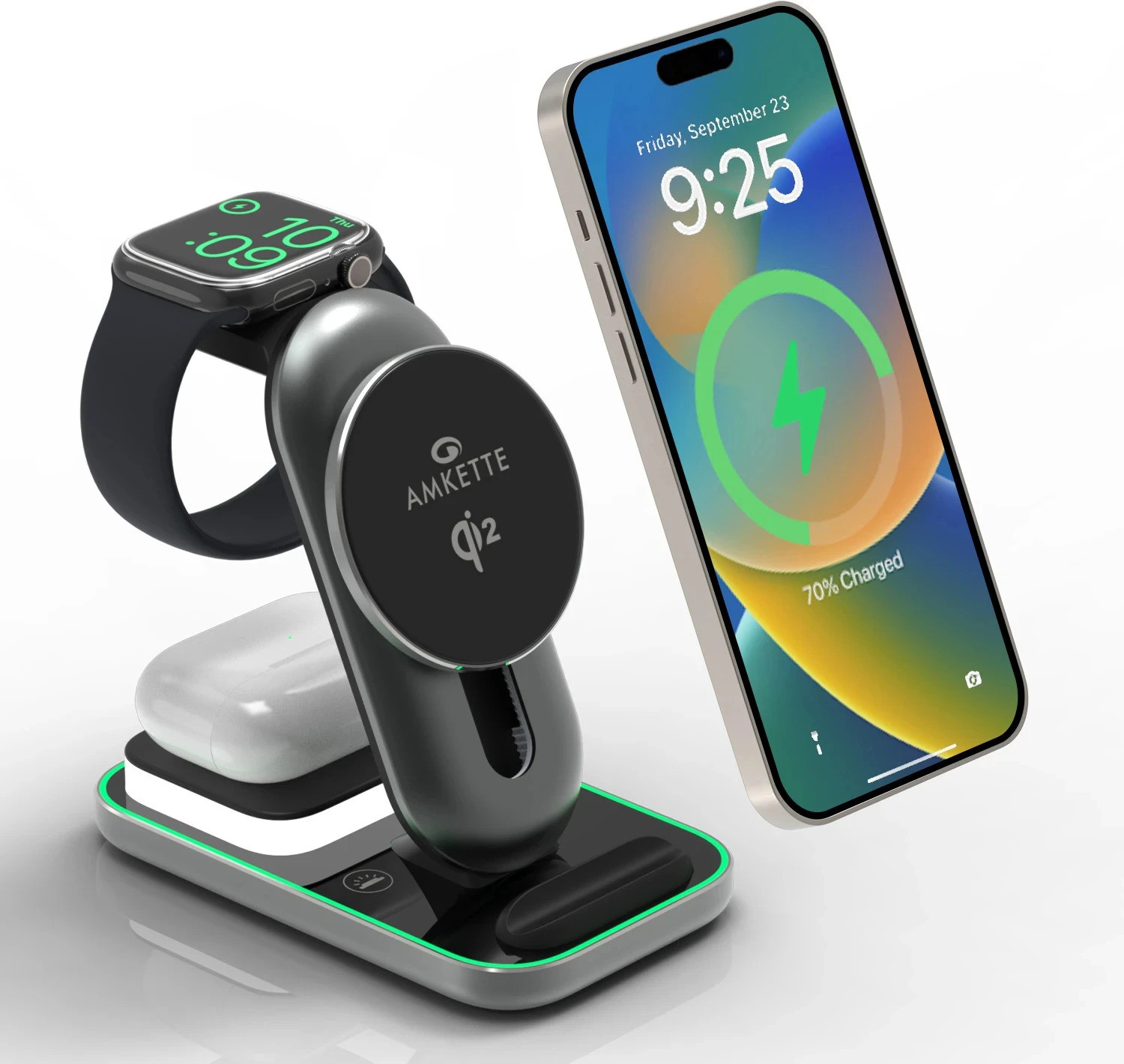 Image of Case-Magic 5W USB-C Magnetic Wireless Fast Charger for Travel-Friendly Charging Pad