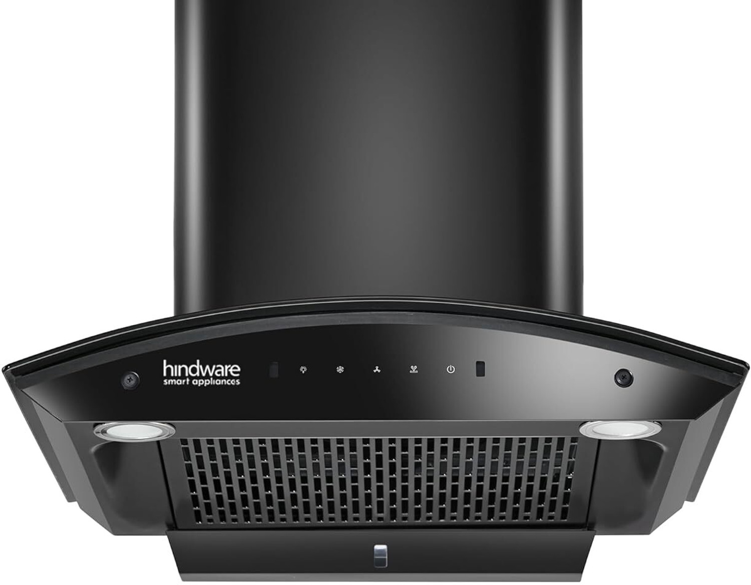 Hindware Smart Appliances Nadia IN 60 cm 1500 CMH 60 cm | Curved Glass | Filterless | Touch Control, Motion Sensor | Powerful Suction | Auto Clean Chimney