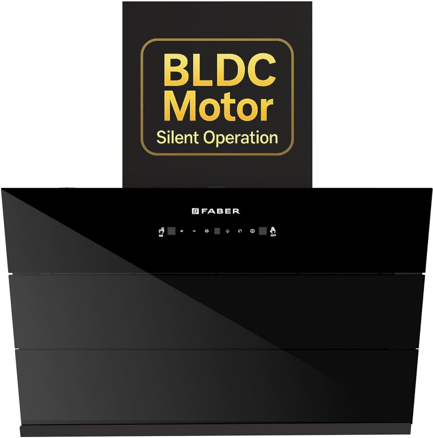 Image of Whirlpool SMARTSENSE ZEN CGFL 604 HAC BLDC BK HOOD 1425 CMH 60 cm Curved Glass 60 cm | BLDC Motor| Smart-Sense Speed Control |Heat Autoclean| Gesture Control|Filterless| Powerful Suction | Low Noise Auto Clean Chimney (Wall Mounted, Black)