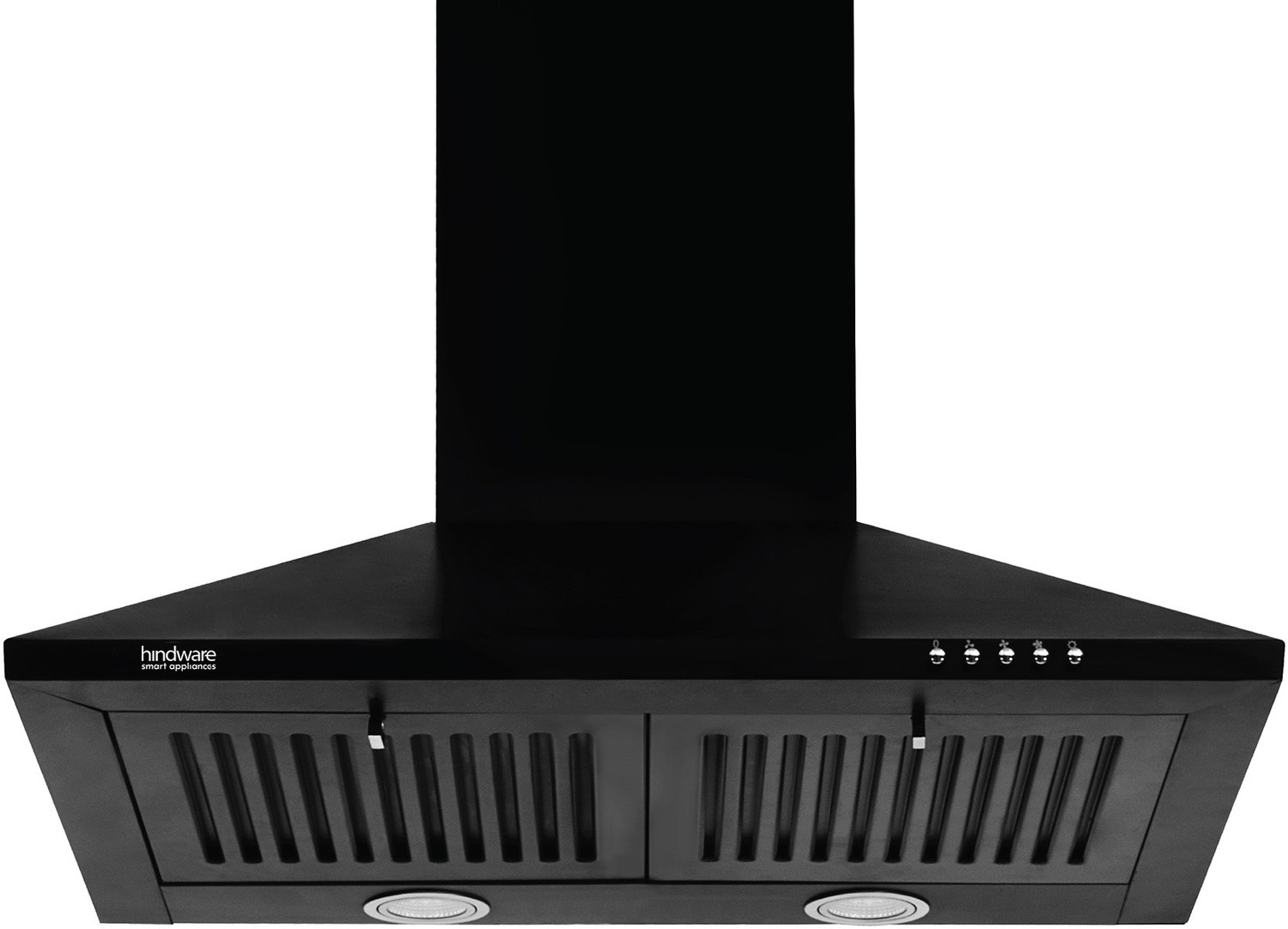 Image of Ashish Blackchimney 1250 CMH 90 cm Auto Clean Chimney (Wall Mounted, Black)