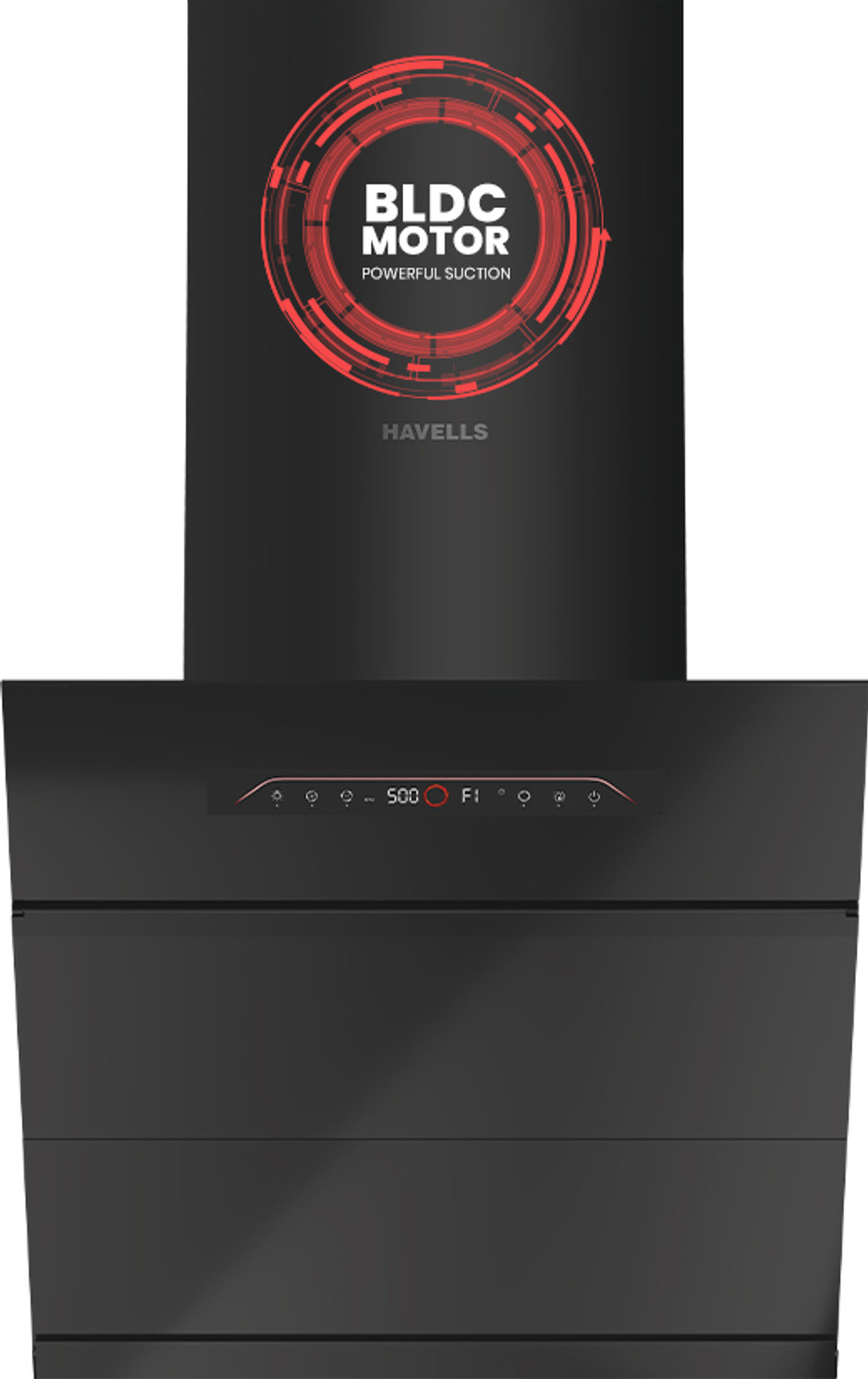 Image of LIVPURE Ether-75 1350 CMH 75 cm Auto Clean Chimney (Wall Mounted, Black)
