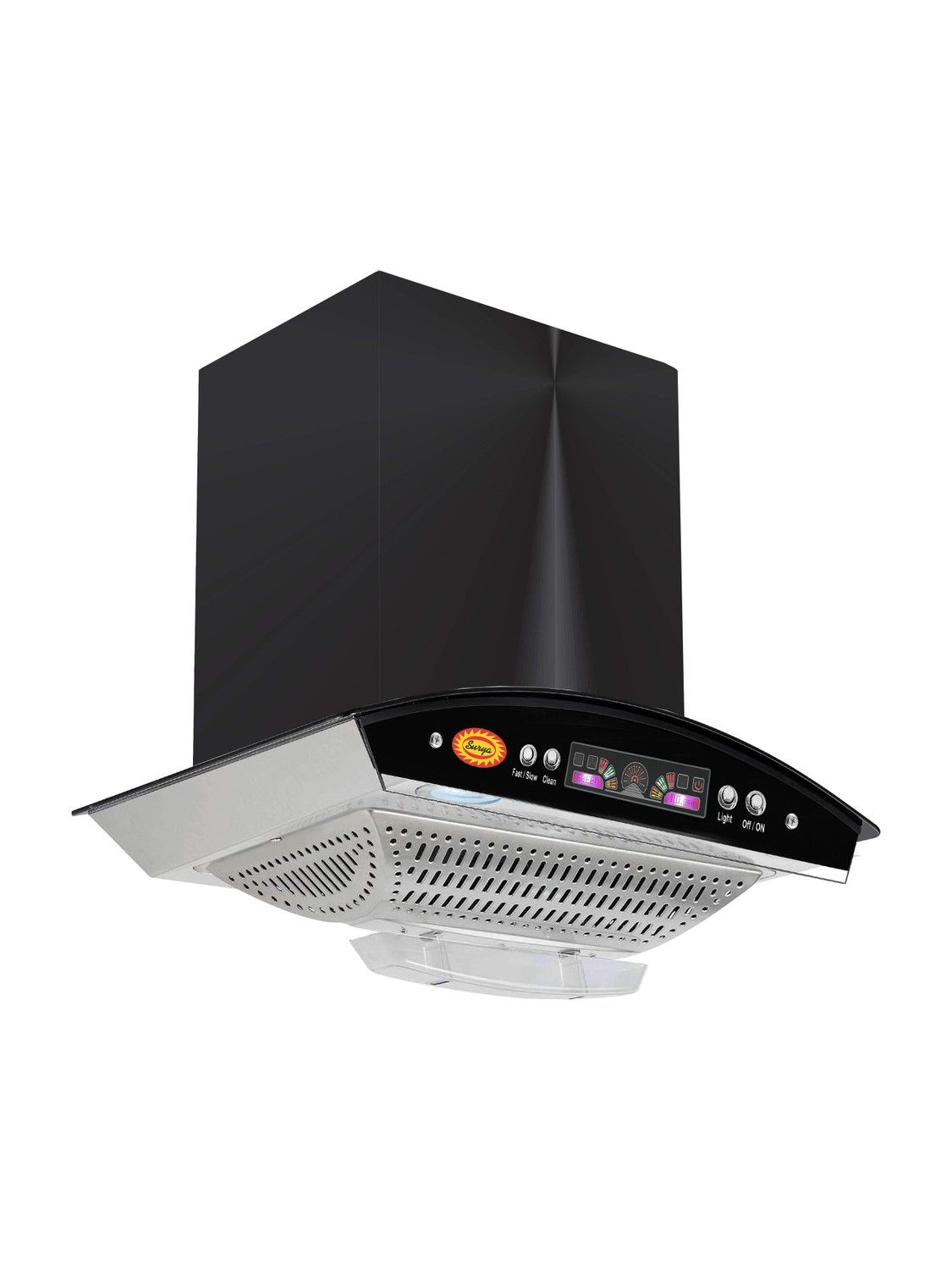 SURYA Boat Black 2026 1400 CMH 60 cm Auto Clean Chimney