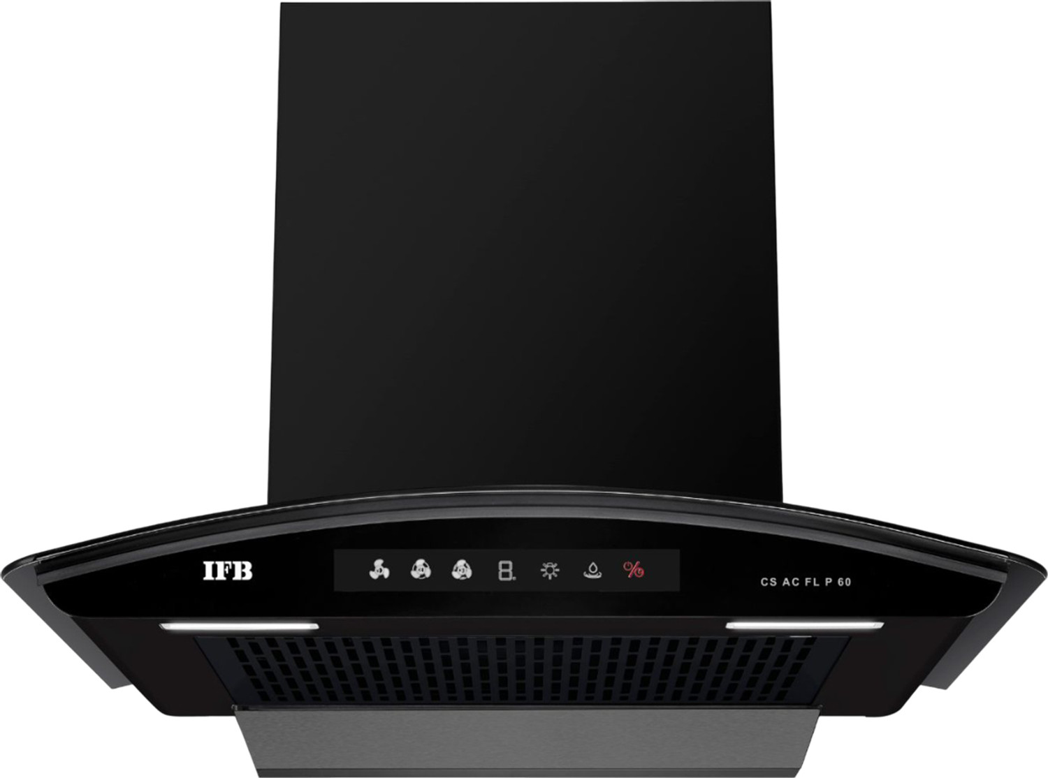 Image of LIVPURE Ether-75 1350 CMH 75 cm Auto Clean Chimney (Wall Mounted, Black)