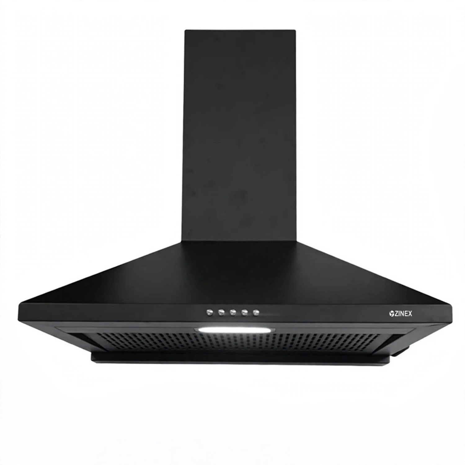 zinex BLK STORM FL 1000 m³/h Black Filterless Push Button LED Lights 10 Year Warranty 1000 CMH 60 cm Chimney