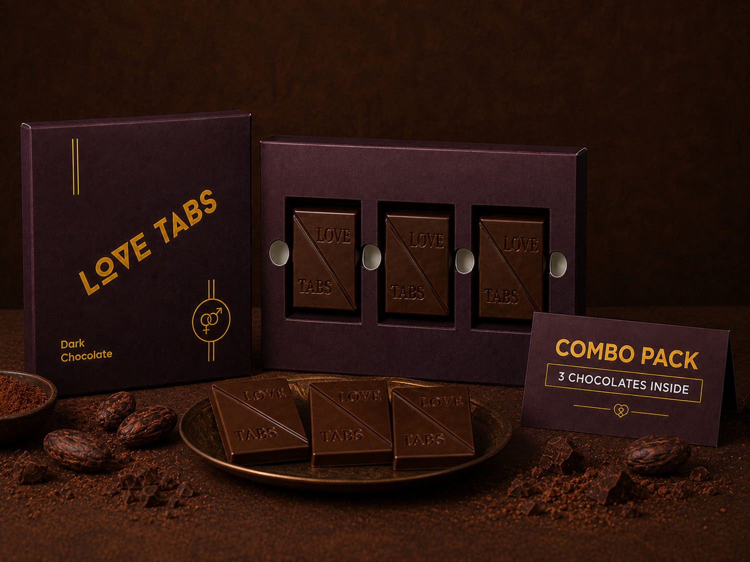 Image of Amul DARK CHOCOLATE 55% RICH IN COCOA Bar Gift Pack (2 x 123.5 g)