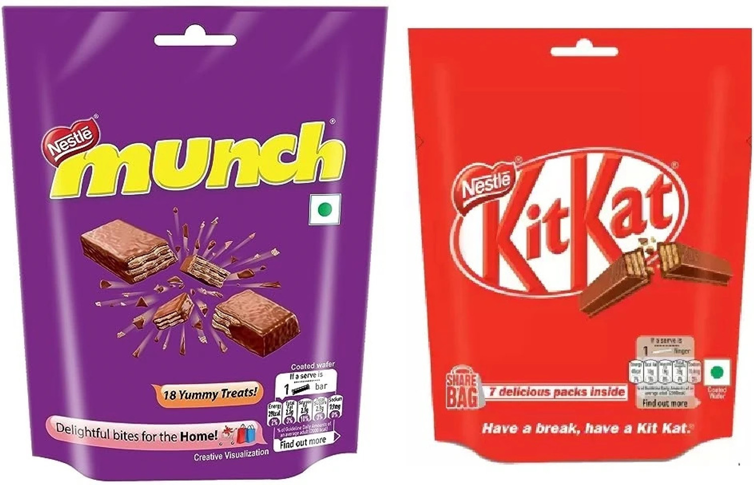 Image of NESTLE KitKat Chunky Milk Chocolate, 2 x 40g Bar (2 x 40 g)