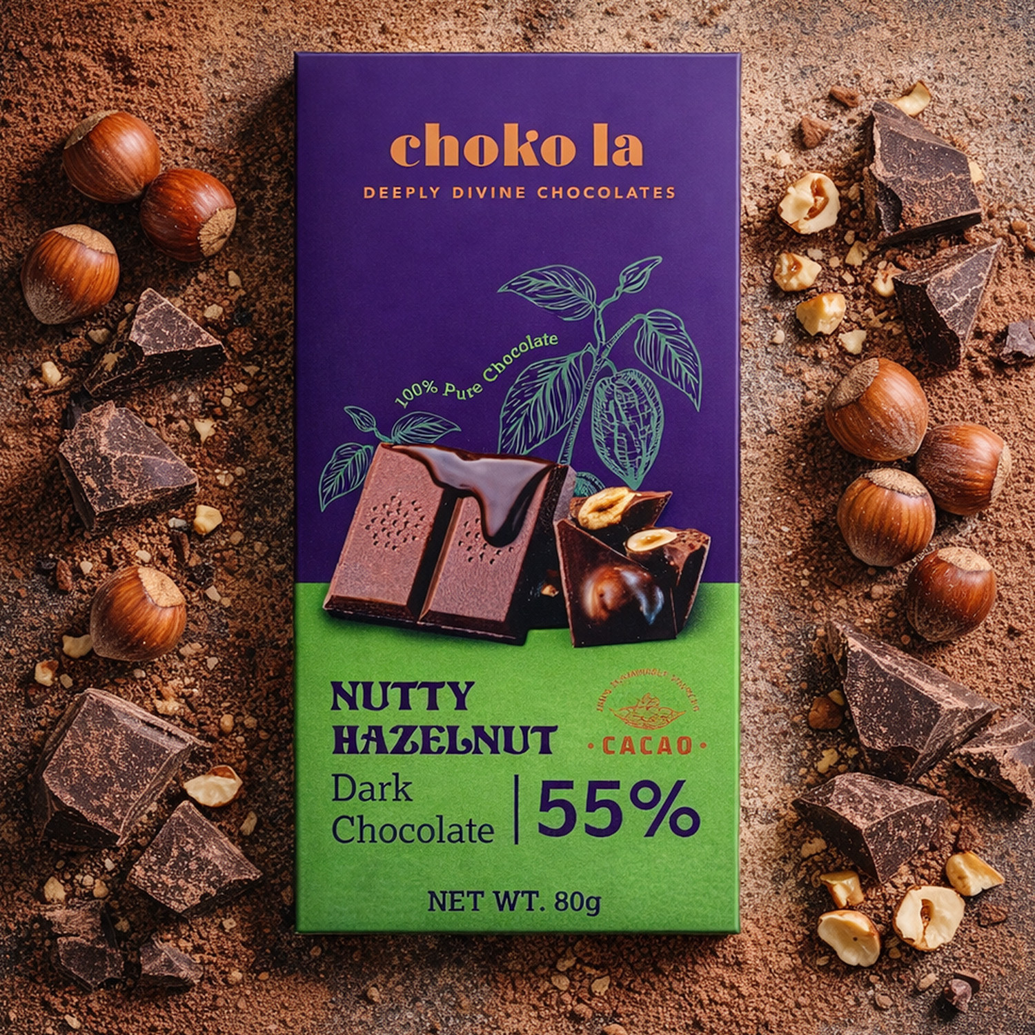 Image of Amul 99% CACAO ULTIMATE DARK CHOCOLATE SUPER DELICIOUS Bar (2 x 125 g)
