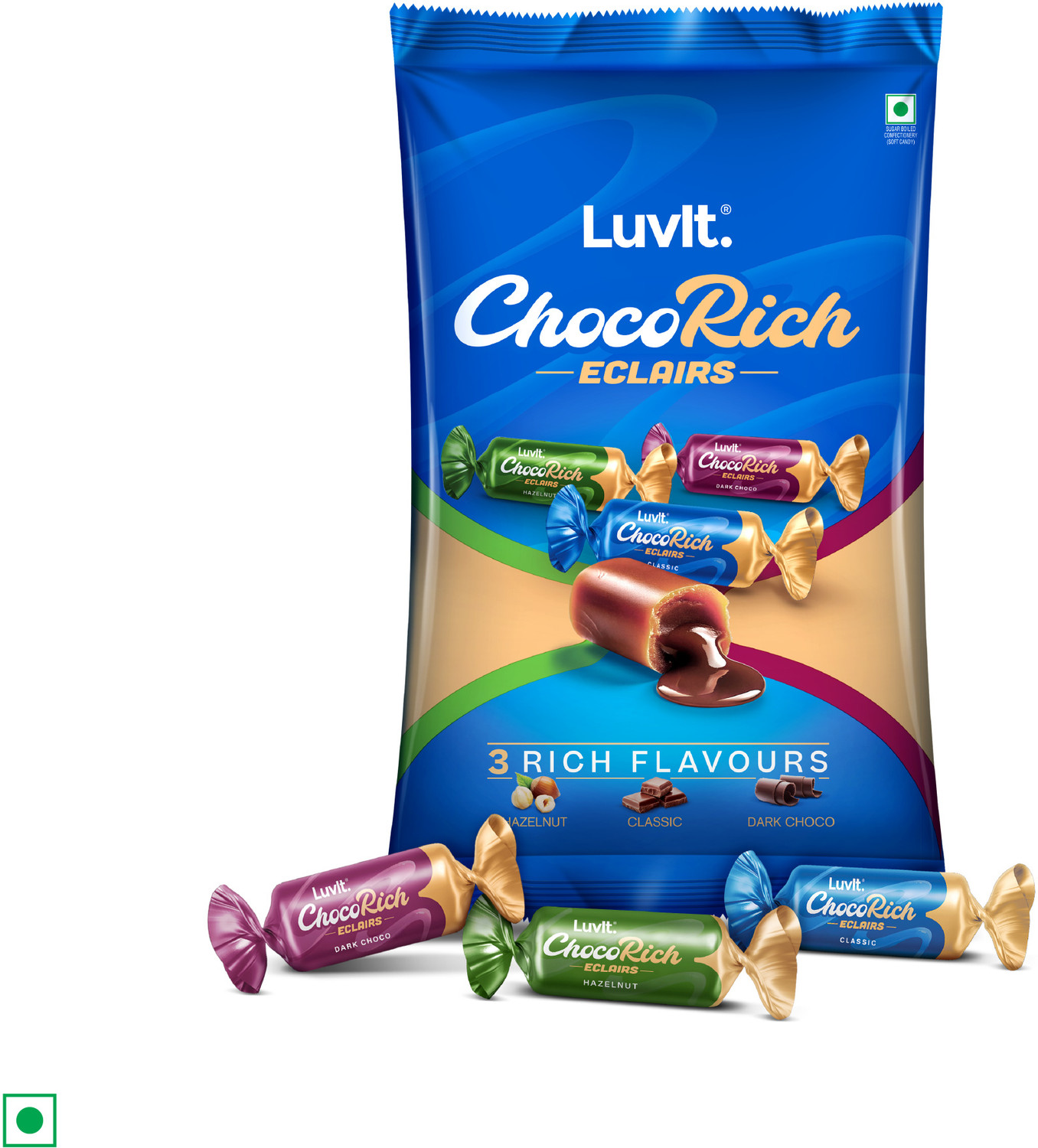 Image of LuvIt Luscious Milk Chocolate Bars |Deliciously Smooth | Bar Gift Pack (15 x 54 g)