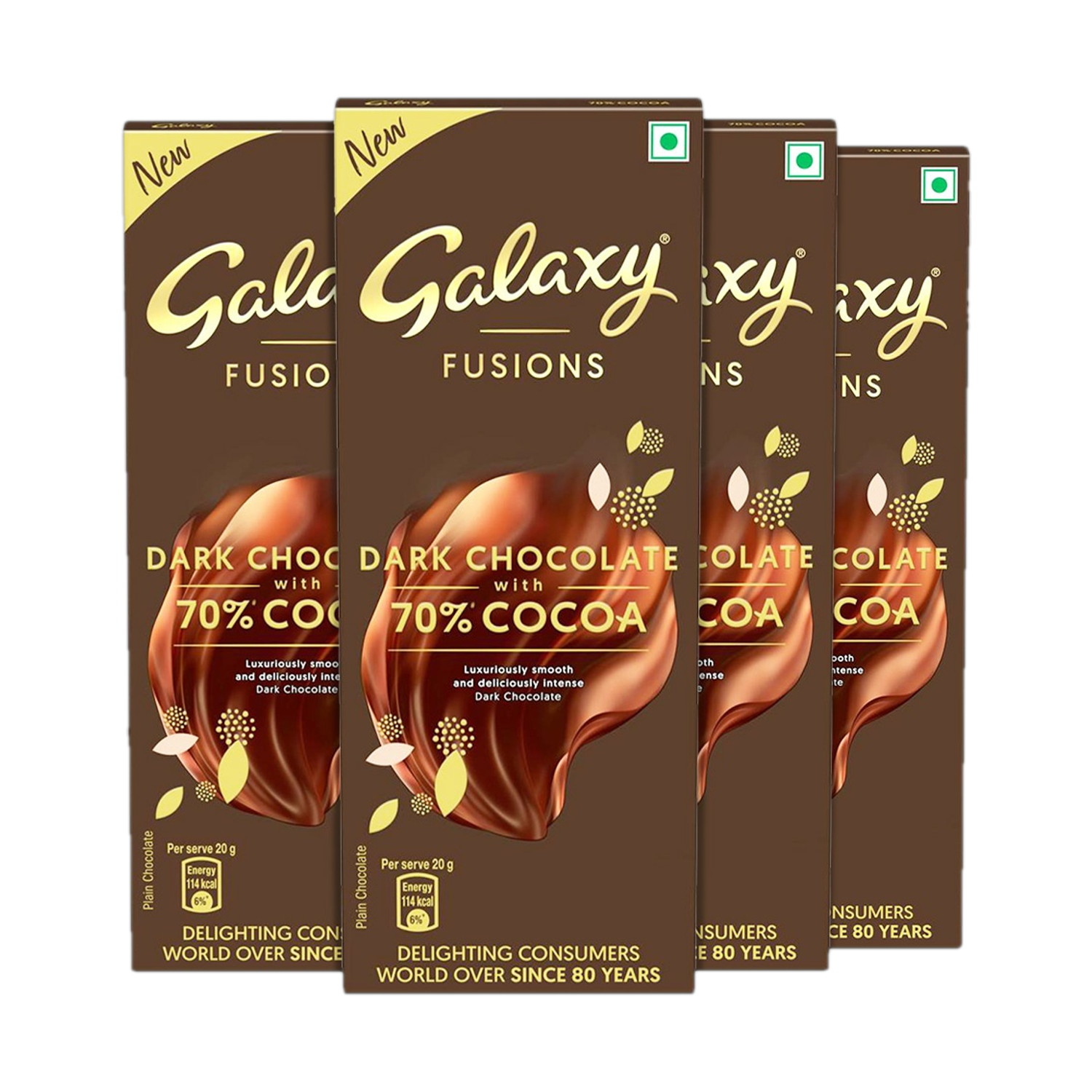 Image of Amul 99% CACAO ULTIMATE DARK CHOCOLATE SUPER DELICIOUS Bar (2 x 125 g)