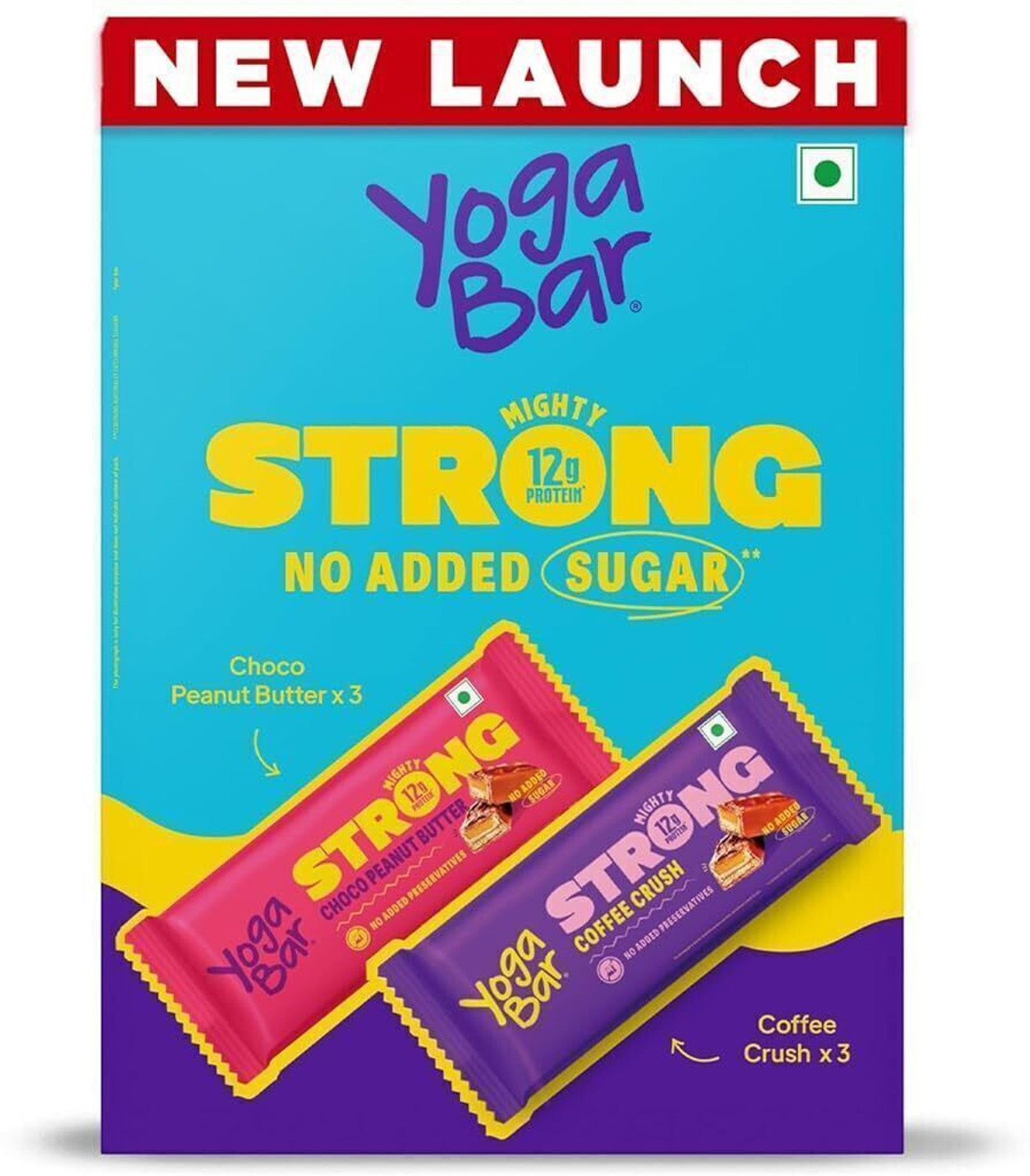 Image of Yogabar Protein Minis 4g Protein|24 Bars|Choco Peanut Butter|Dark Chocolate|Gluten free Bar (480 g)