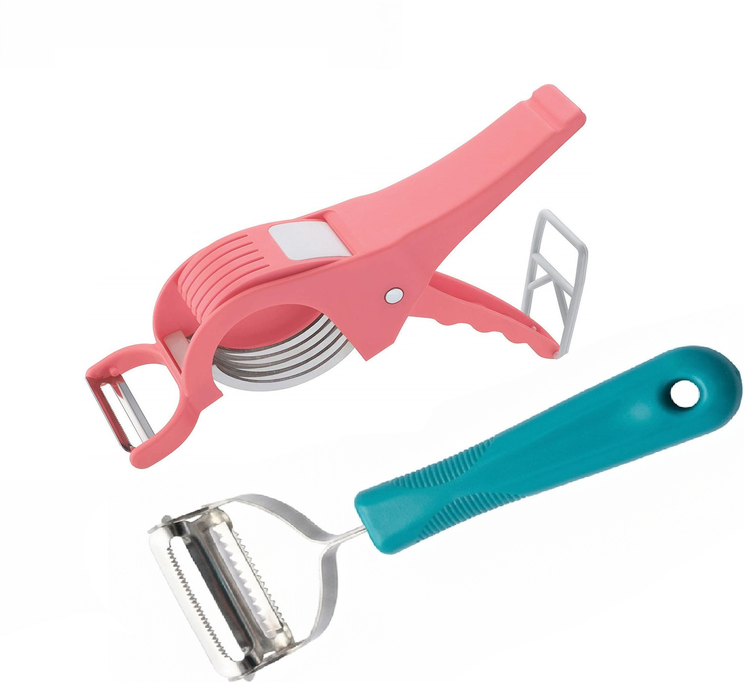 Image of Housenest 1000 ML Push Vegetable Chopper With Powerful Blades For Vegetable & Fruit Vegetable & Fruit Chopper (1 chopper)