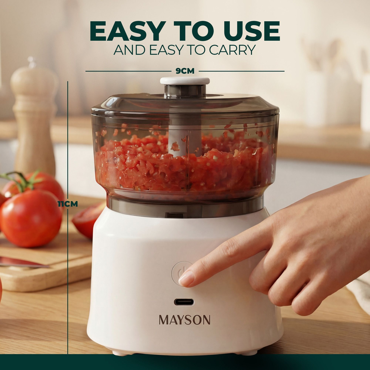 Image of MAYSON Electric Vegetable & Fruit Chopper (1 Chopper)