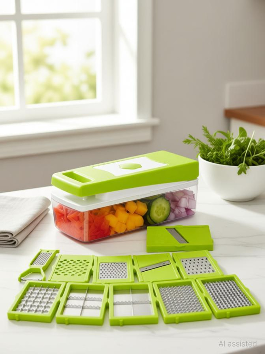 ANJIL 12 in 1 Vegetable and Fruit Chopper - Image 6