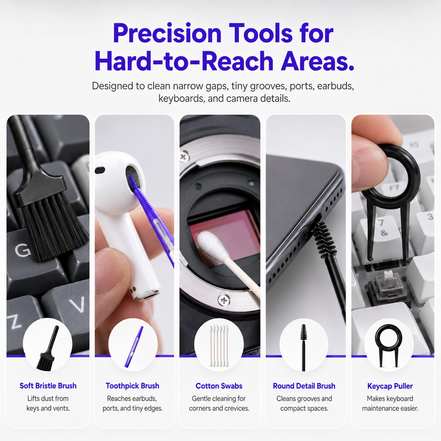 Image of Gizga Essentials 11-in-1 Screen Cleaning Kit with 150ml Spray Air Blower, Lens Tissues, Wipes for Computers, Gaming, Laptops, Mobiles (GG30-PRO)