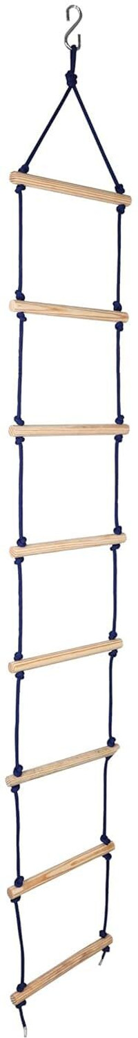 Image of Thavix Heavy Duty Stainless Steel Clothesline with Hooks 5 m Silver (Length: 5 m) Climbing Hold