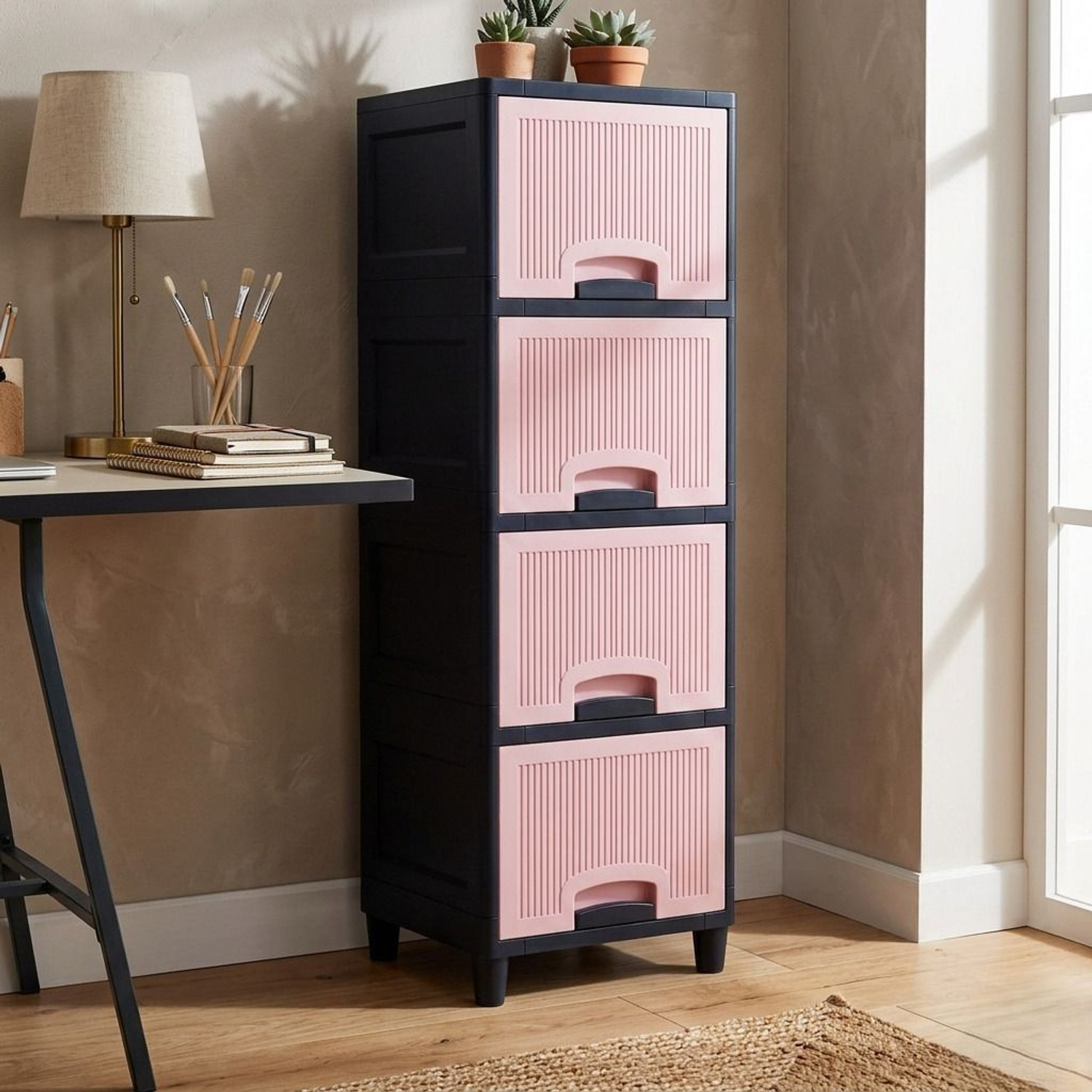 Image of artis NANO 3.0 SLIM ITX / Micro ATX Cabinet with USB 2.0 and USB 3.0 Ports Compatible with Computer (Black)