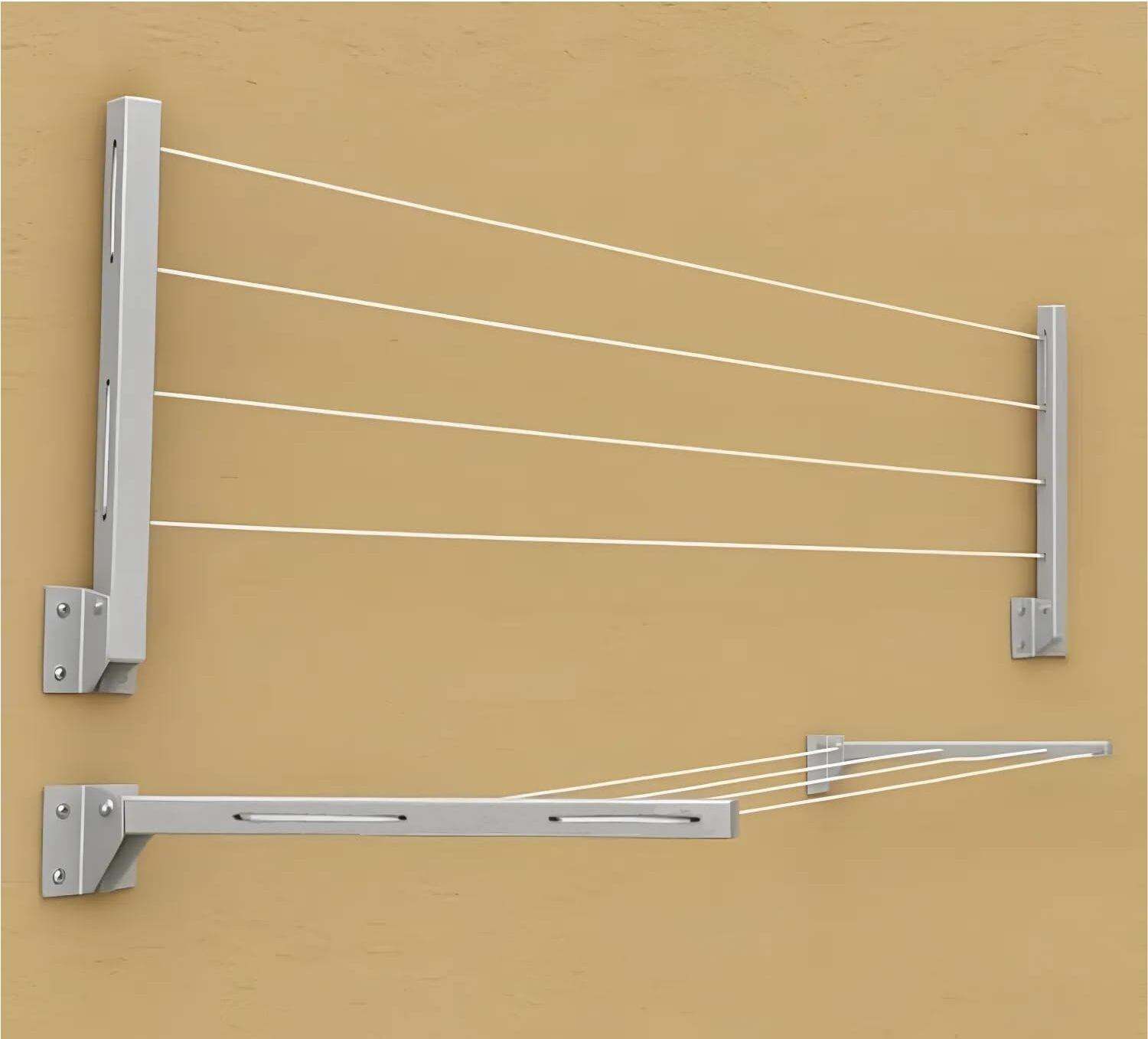 Image of right kitchen Steel Floor Cloth Dryer Stand SS STAINLESS STEEL CLOTH DRYING STAND Size 56x25x43 (4 Tier)