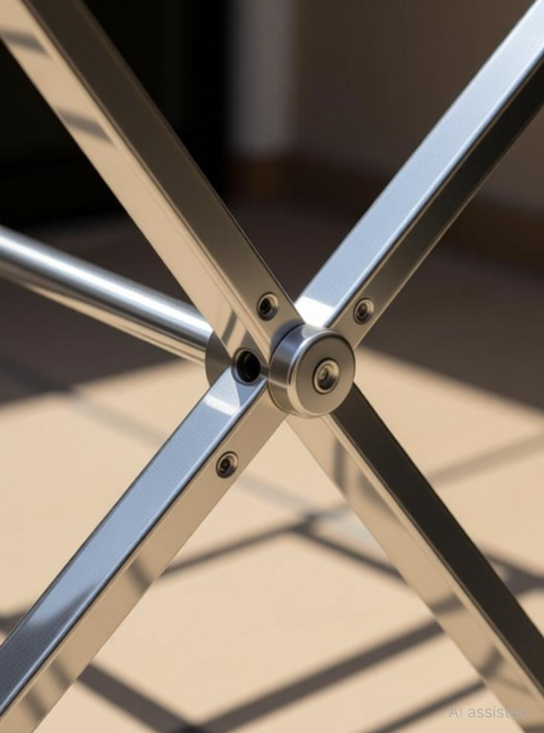 Image of FAVOUR Steel, Aluminium Floor Cloth Dryer Stand LUX-ZZ001 (3 Tier)