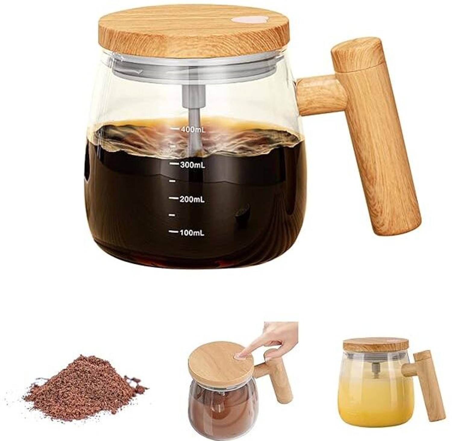 Image of Ubon 3 in 1 Breakfast Maker With Oven Toaster Griller, Coffee Maker, Frying Pan. 4 Cups Coffee Maker (Black)