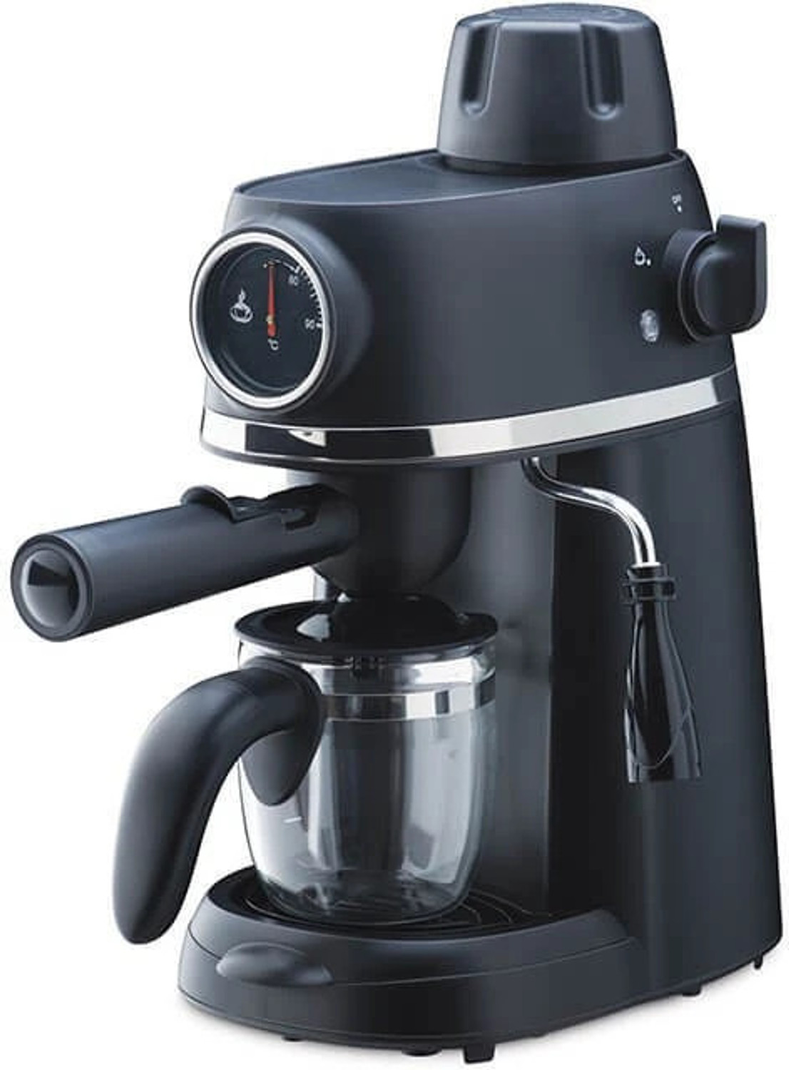 Image of Ubon 3 in 1 Breakfast Maker With Oven Toaster Griller, Coffee Maker, Frying Pan. 4 Cups Coffee Maker (Black)
