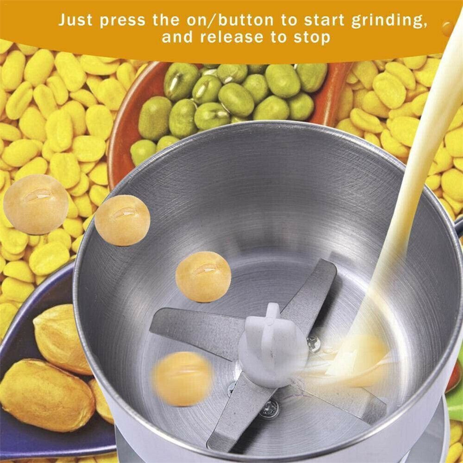 Image of Manasa Kitchen design Electric Household Grinder 200 W Juicer Mixer Grinder (By Nima japan 150 W,26000 RPM Mini Stainless Steel Spice Nuts Grainder | 1 Jar | Silver731)