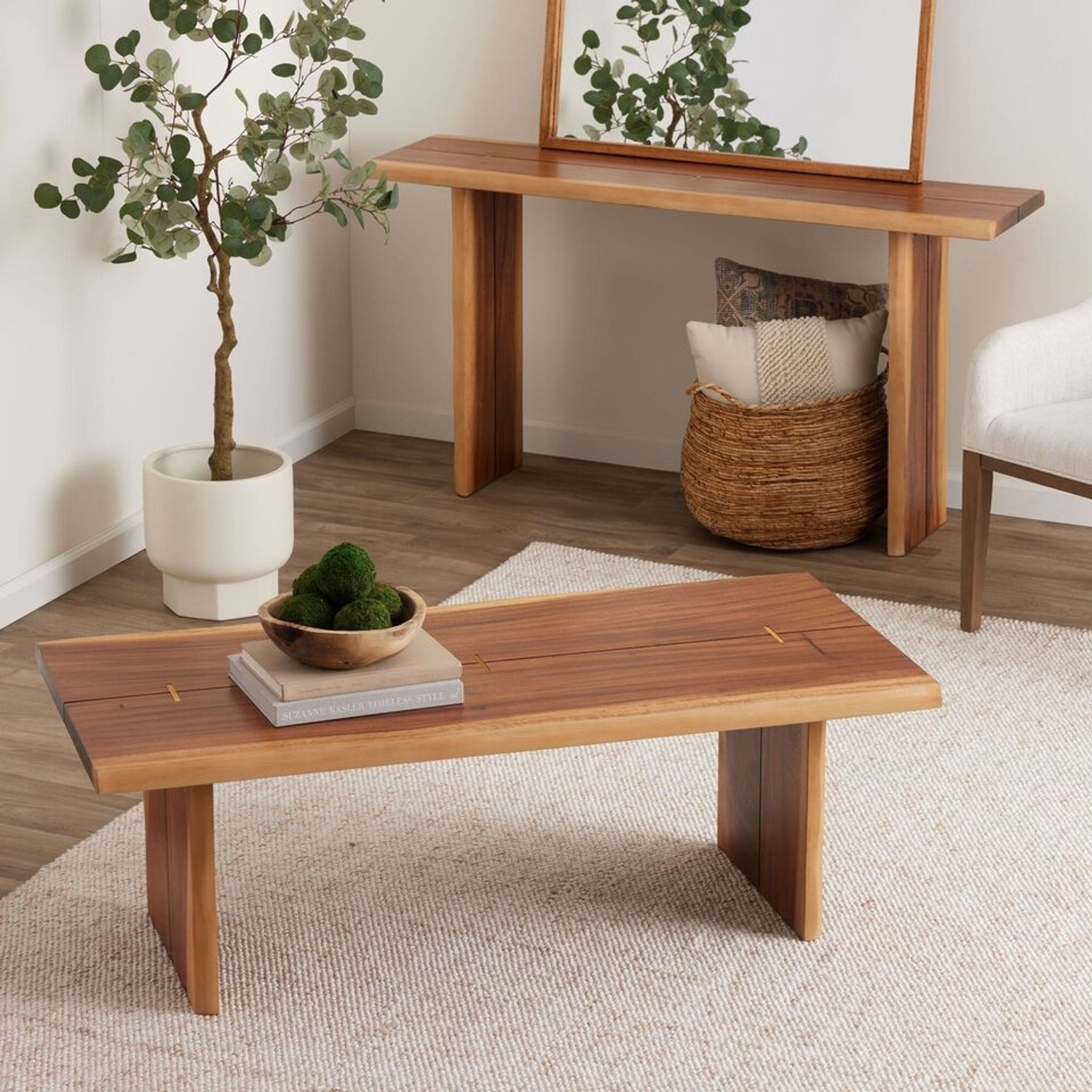 Image of SHIVRUDRA BEST BUDGET TEA TABLE | TEAPOY | BUDGET FRIENDLY DESIGN Wood Coffee Table Solid Wood Coffee Table (Finish Color - WOODEN, Pre-assembled)