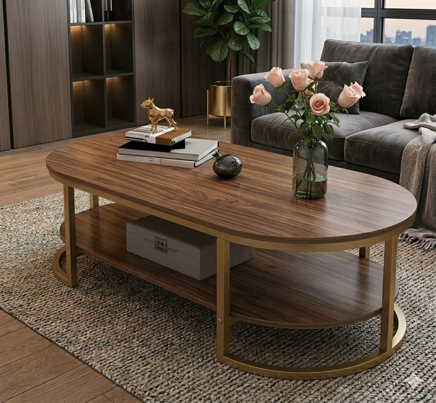 Image of RSHandicrafts Engineered Wood Coffee Table (Finish Color - natural, DIY(Do-It-Yourself))