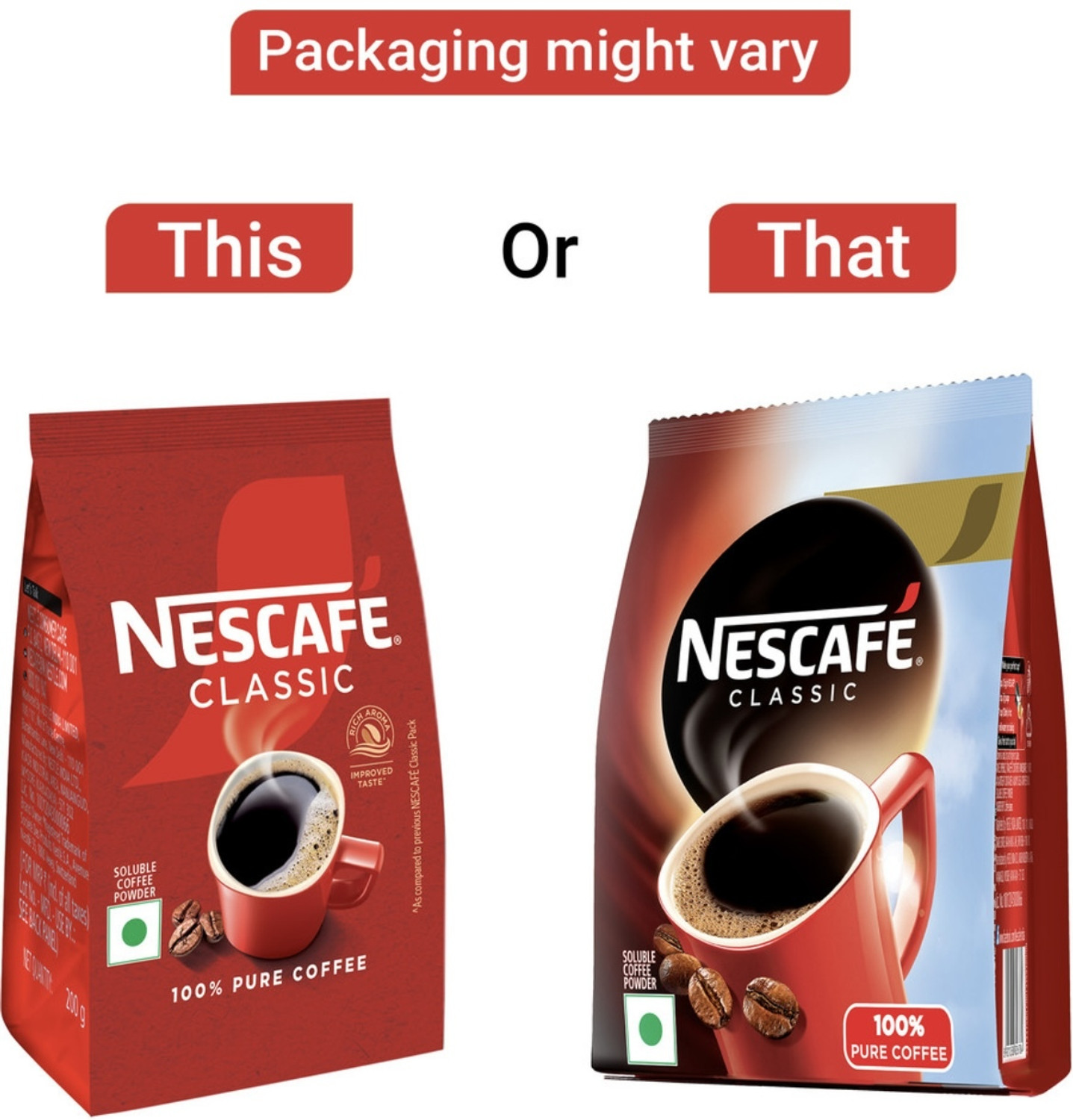 Image of Nescafe Classic Coffee Sachet ( 200x 1g ) Instant Coffee (200 x 1 g)