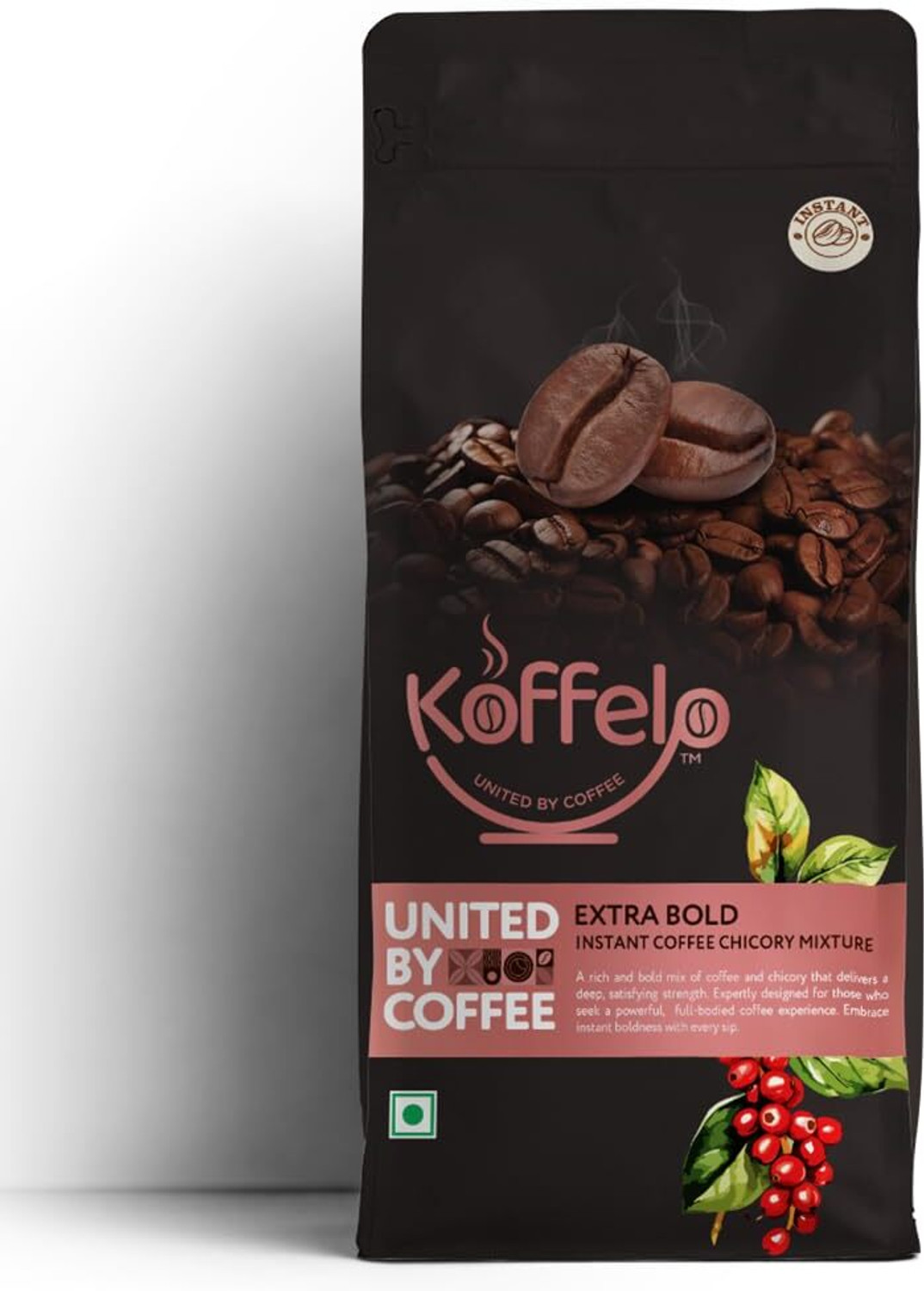 Image of Bold & Brew Pure Instant Coffee Powder | Premium Coffee | Rich Aroma & Strong Taste Instant Coffee (2 x 100 g, Pure Flavoured)