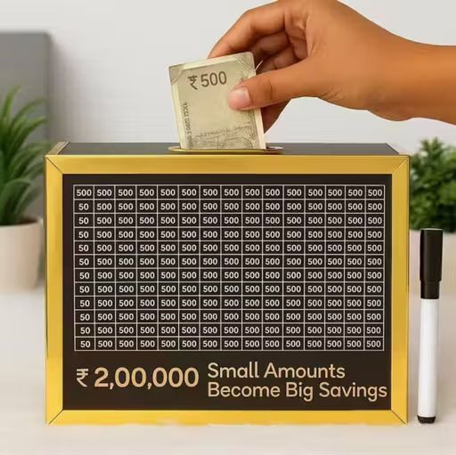 VISACHI Money Saving Box 200000 Piggy Bank - Image 1