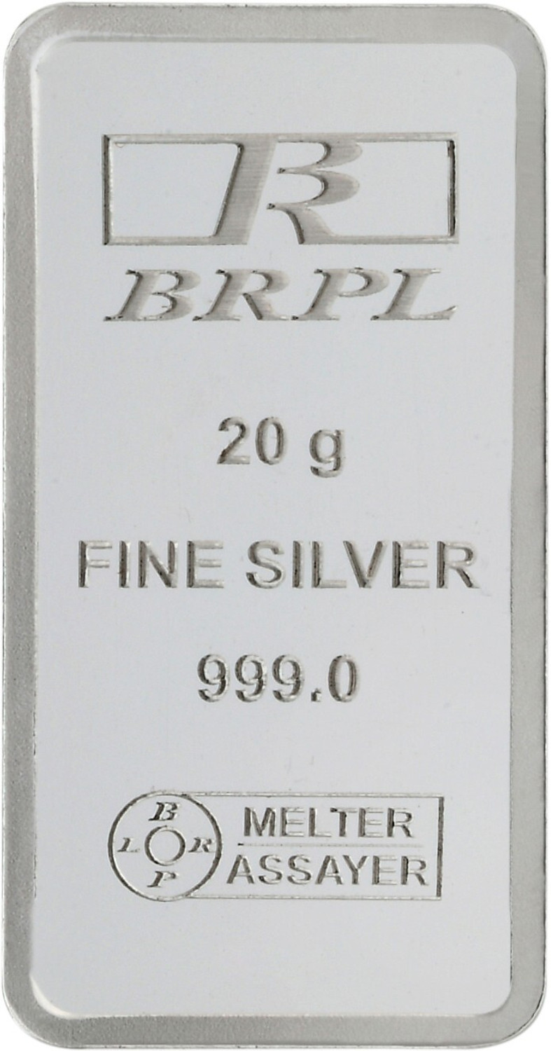 Bangalore Refinery Brpl 20 Gram Silver Bar S 999 20 g Silver Bar
