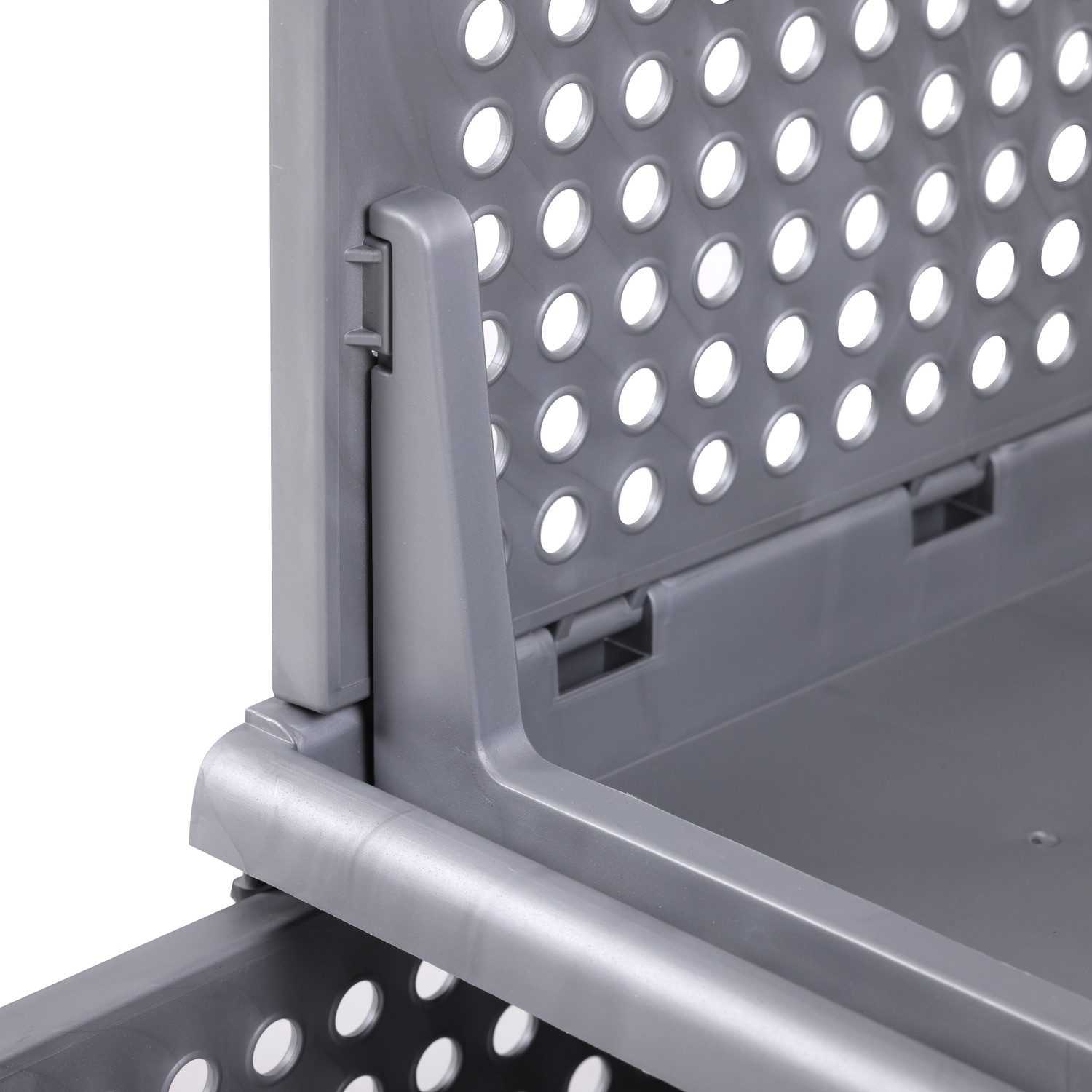 Image of Sorath Plastic Foldable and Stackable Closet Drawer Organizer for Clothes (Pack of 6) PVC Collapsible Wardrobe (Finish Color - Grey, DIY(Do-It-Yourself))