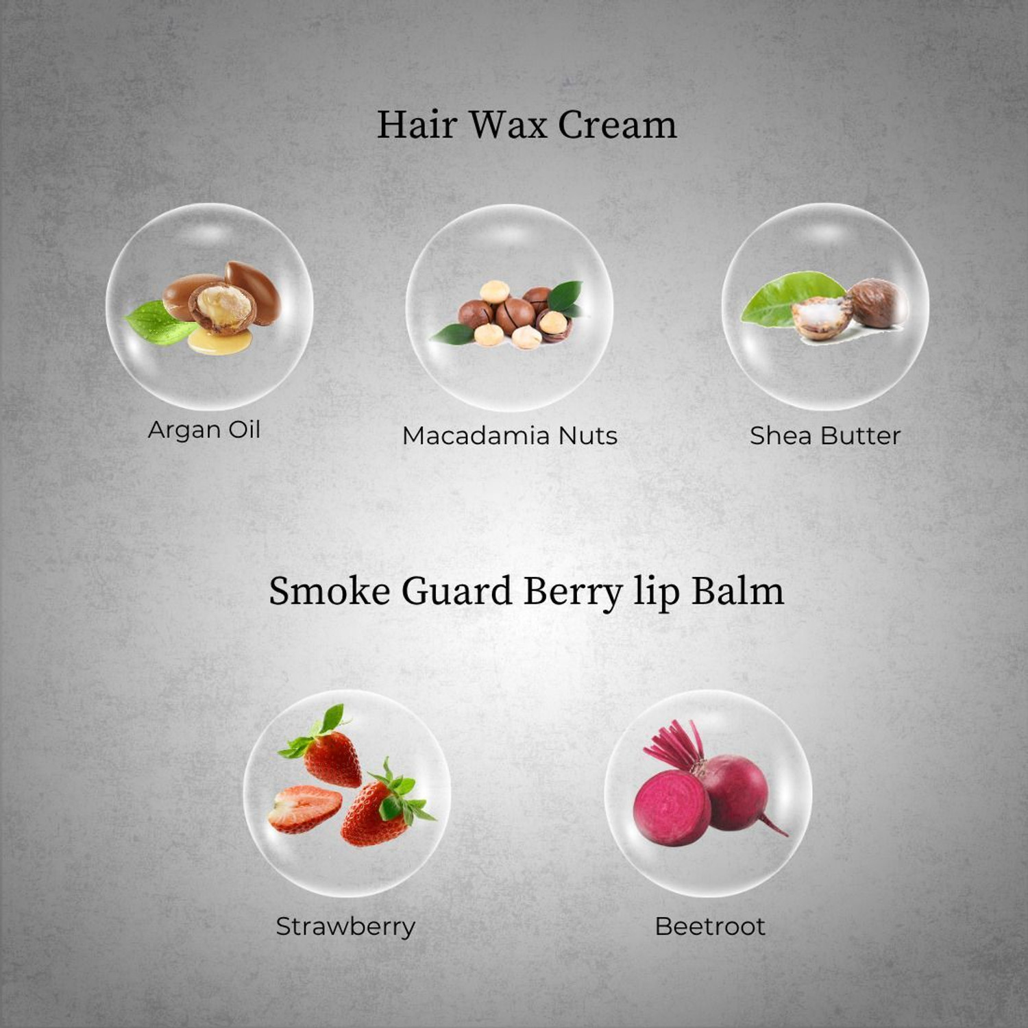 Image of TRU HAIR & SKIN Smoke Guard lip balm-9gm & Strong Hold Hair Wax Cream-50gm (2 Items in the set)