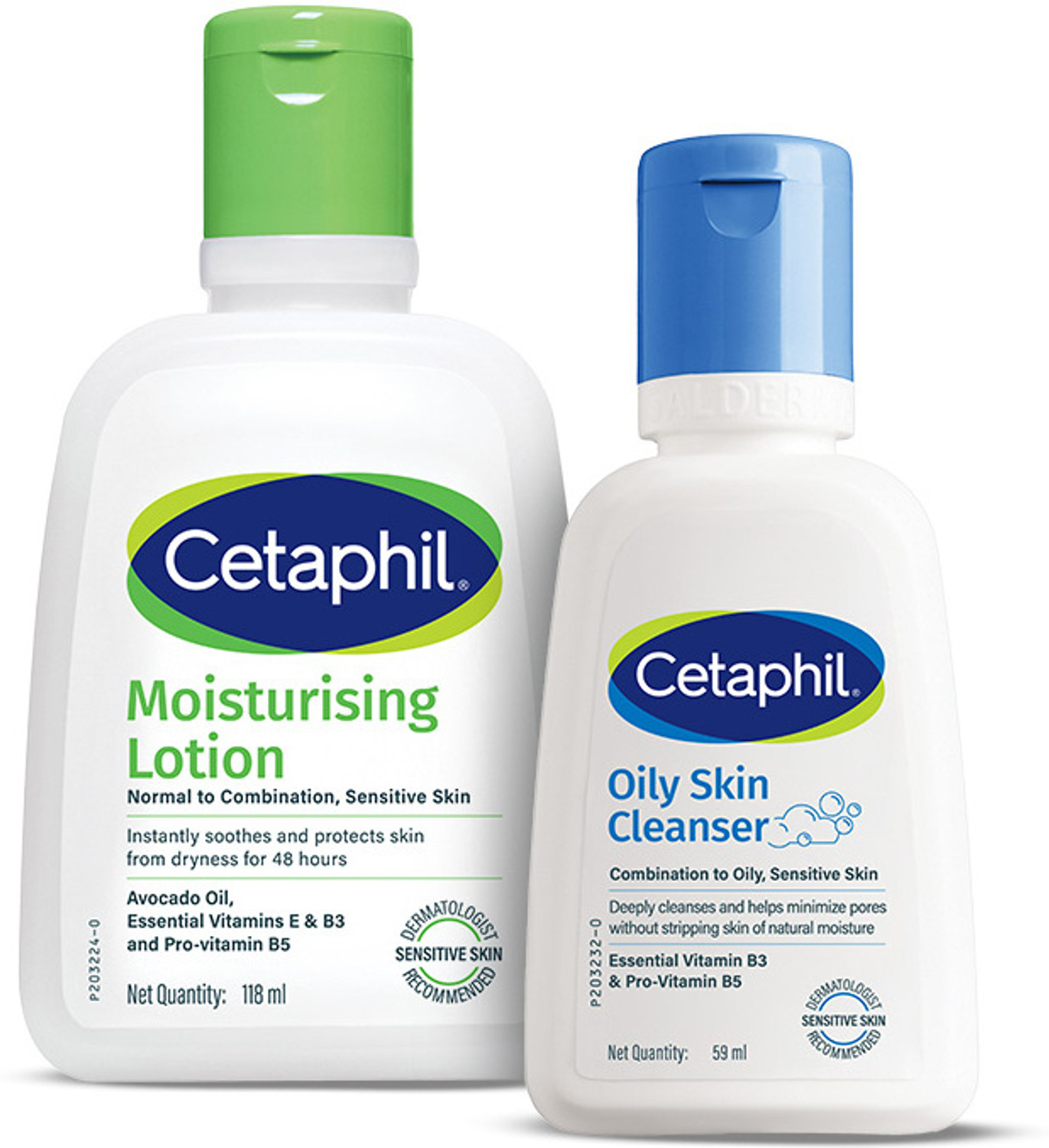 Cetaphil Oily Skin Cleanser 59ml & Moisturising Lotion 118ml Combo - Image 2