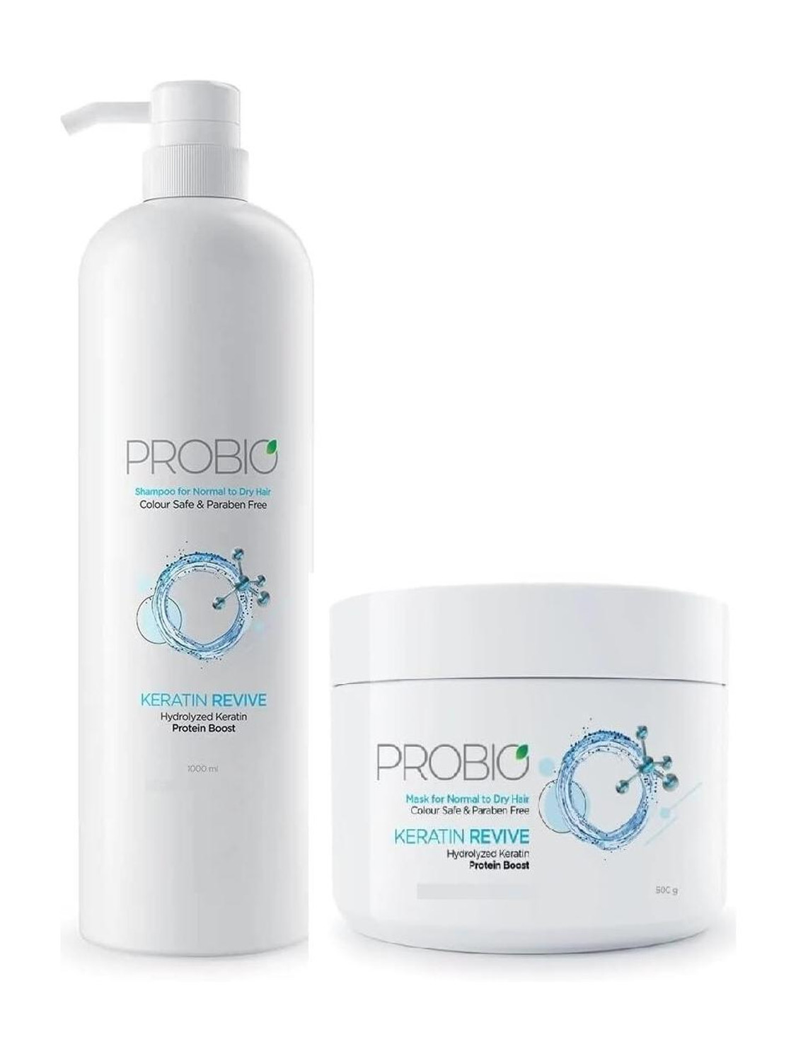 Image of Godrej Professional Probio Keratin Rich shampoo for normal to dry hair (1000 ml)
