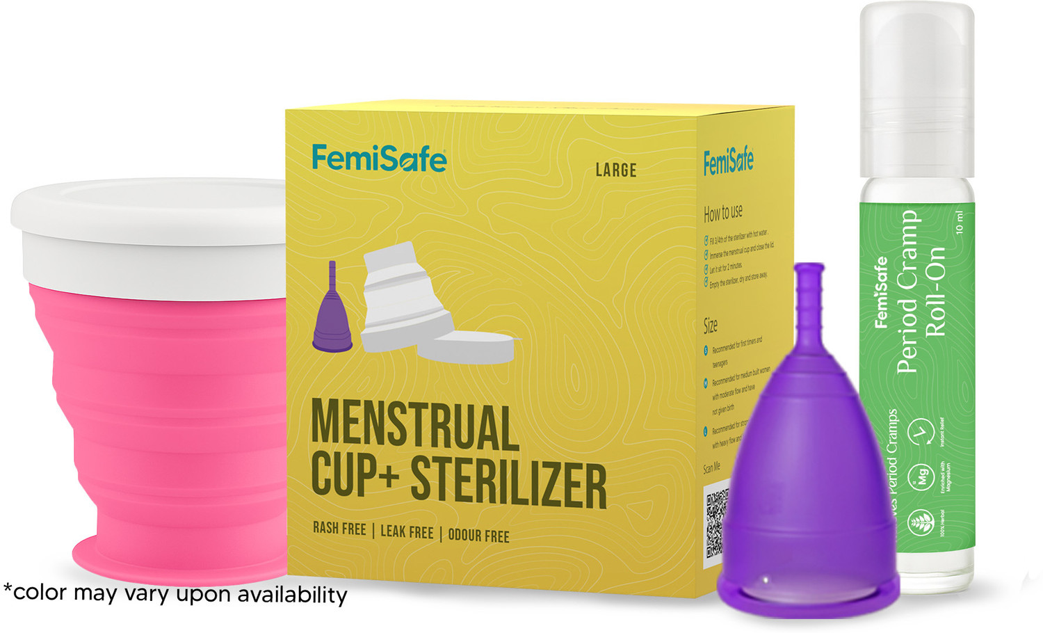 Image of FemiSafe Menstrual Cup and Lubricant 50 ml Combo (1 Items in the set)