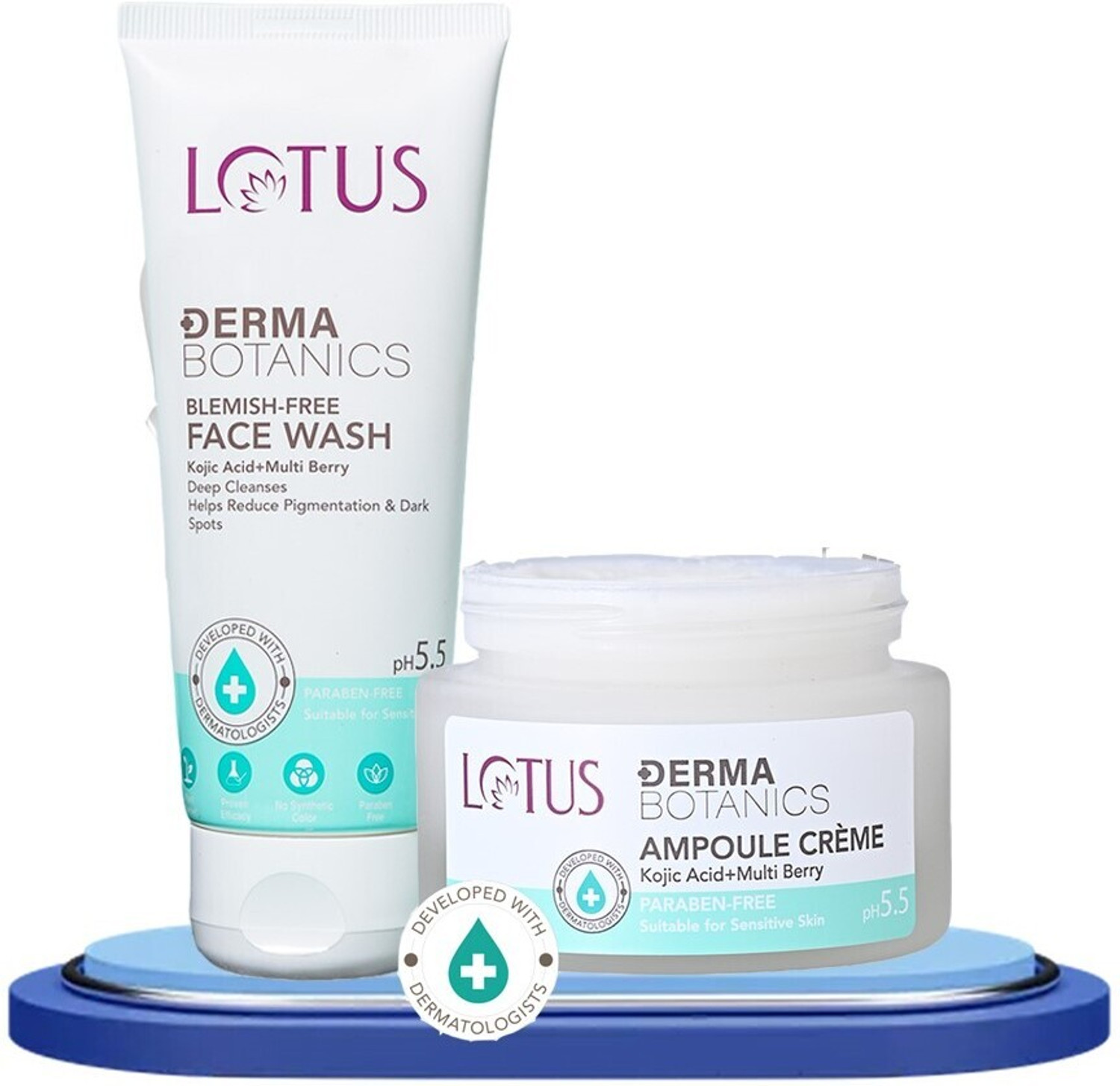 Image of LOTUS Derma Botanics Ampoule Creme & Blemish Free Face Wash (2 Items in the set)
