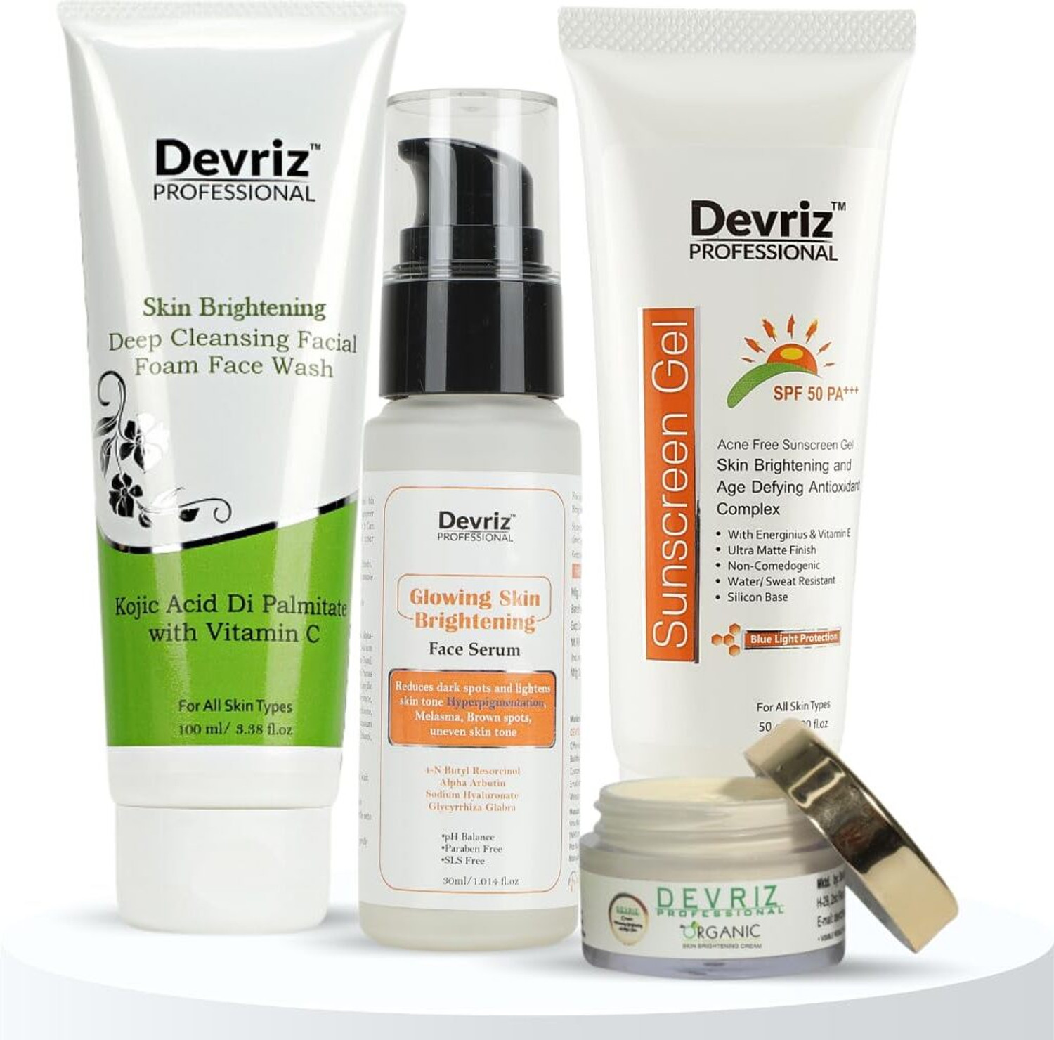 Image of NutriGlow Gold Kesar Facial Kit (60g), Gold Kesar Face Wash (65ml), Natural Radiance (2 Items in the set)