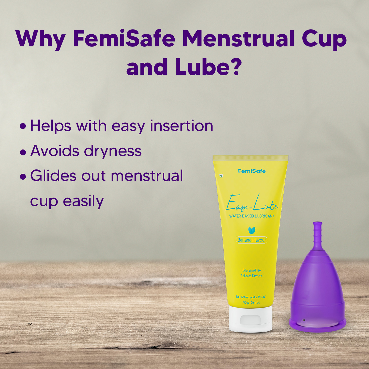 Image of FemiSafe Menstrual Cup and Lubricant 50 ml Combo (1 Items in the set)