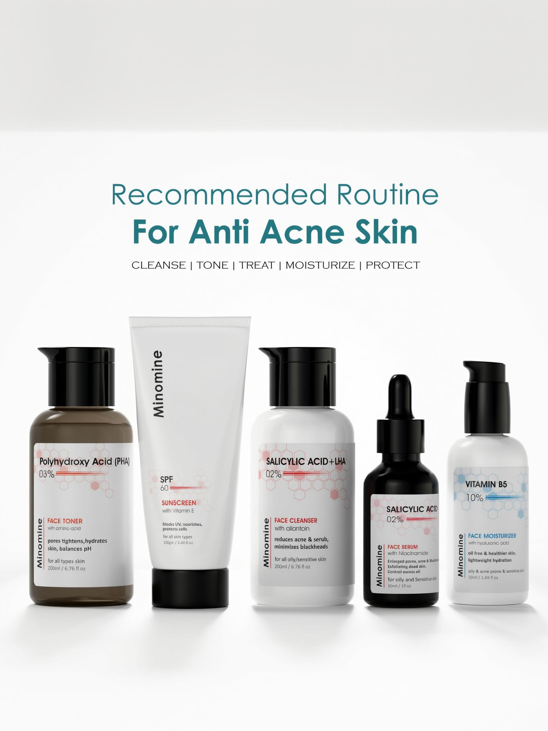 Minomine Acne-Fighting Gamechangers Skincare Set - Image 1