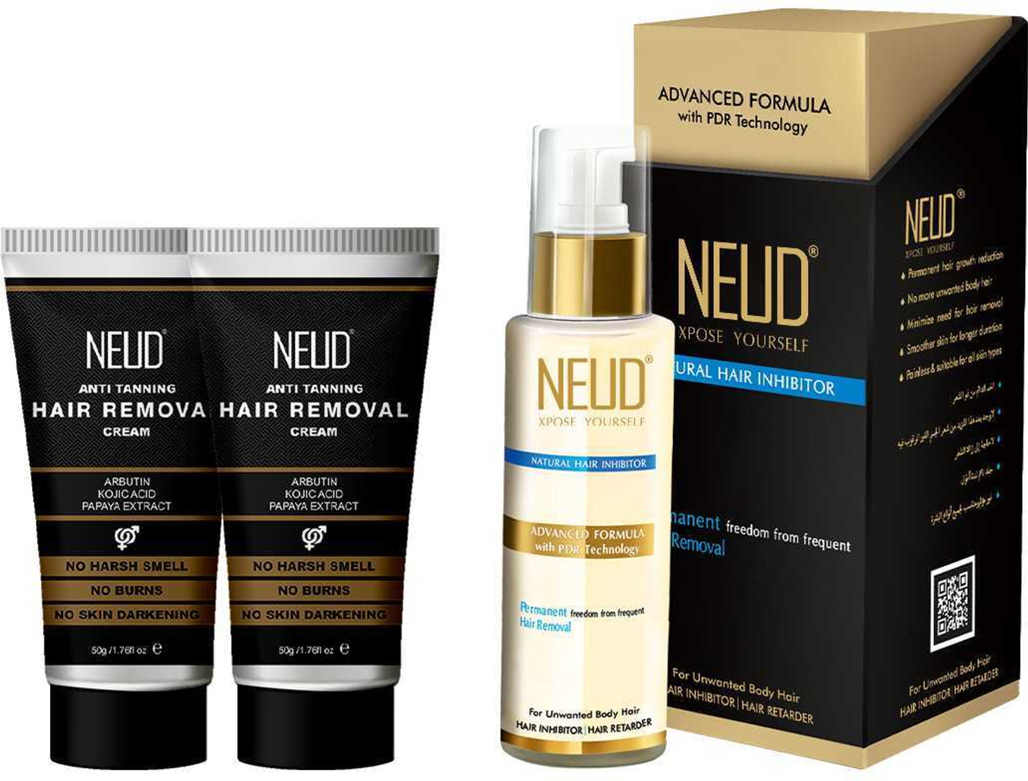 Image of NEUD Goat Milk Shampoo & Hair Conditioner Combo for Men & Women - 300ml Each (1 Items in the set)