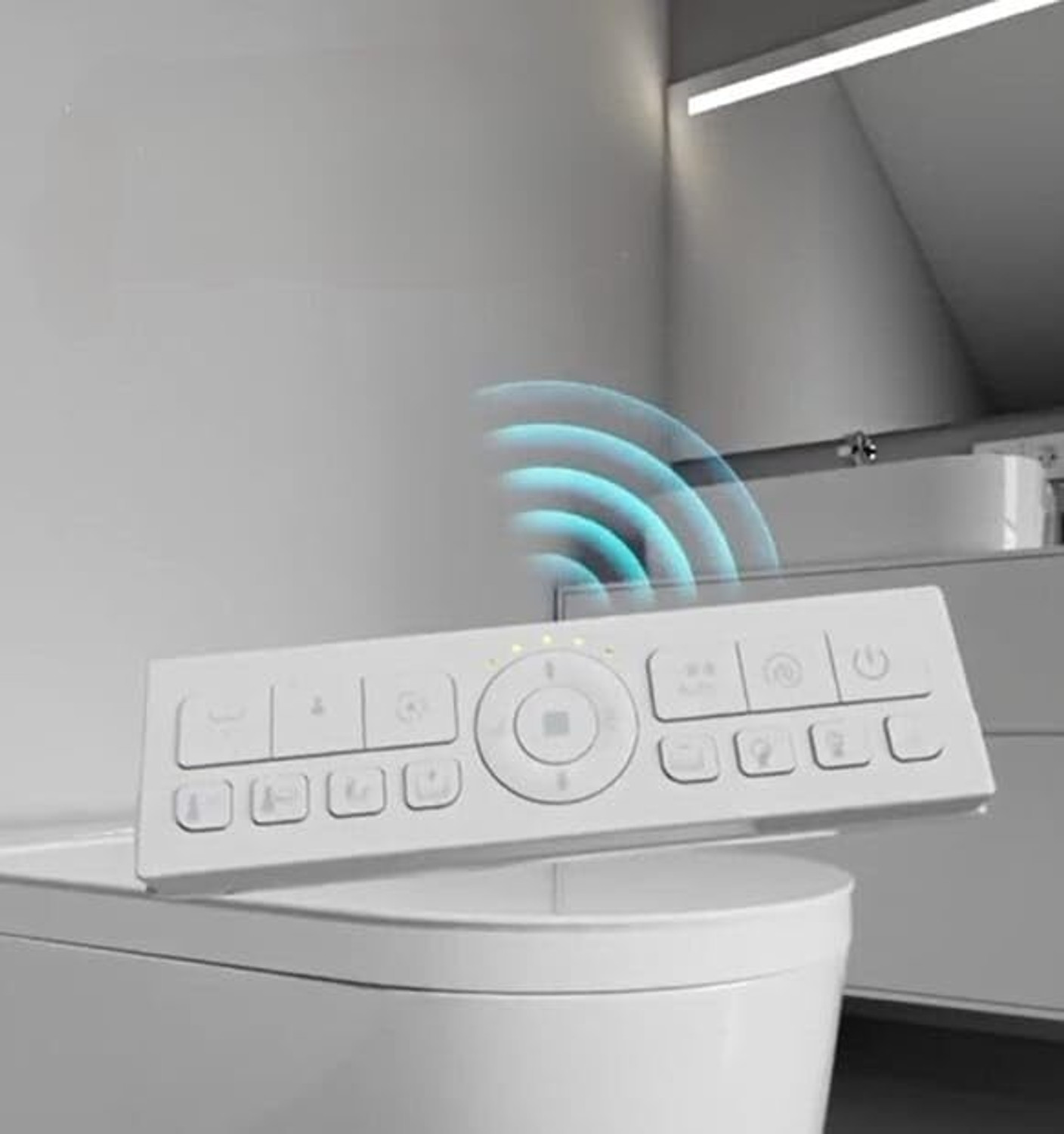 Image of Givmore LUXURY SMART TOILET WITH REM OTE CONTROL (H870-700x410x440mm) H870 Western Commode (White)