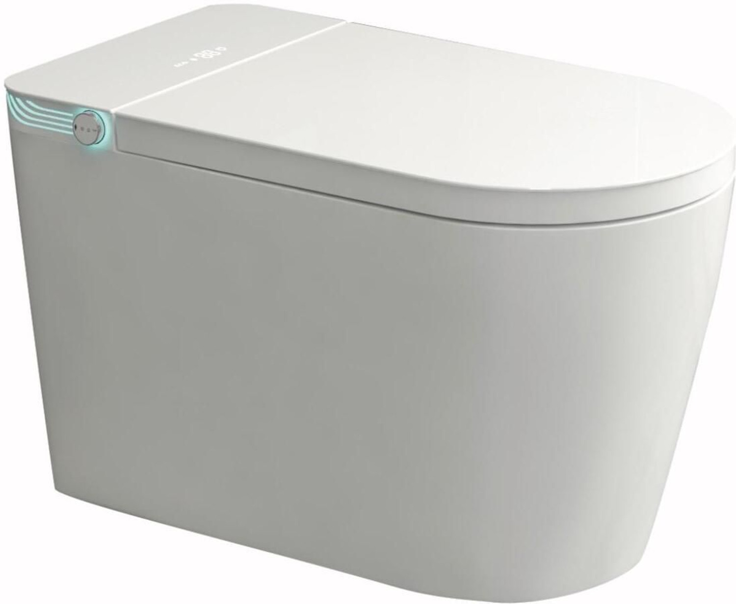 Image of Givmore LUXURY SMART TOILET WITH REM OTE CONTROL (H870-700x410x440mm) H870 Western Commode (White)